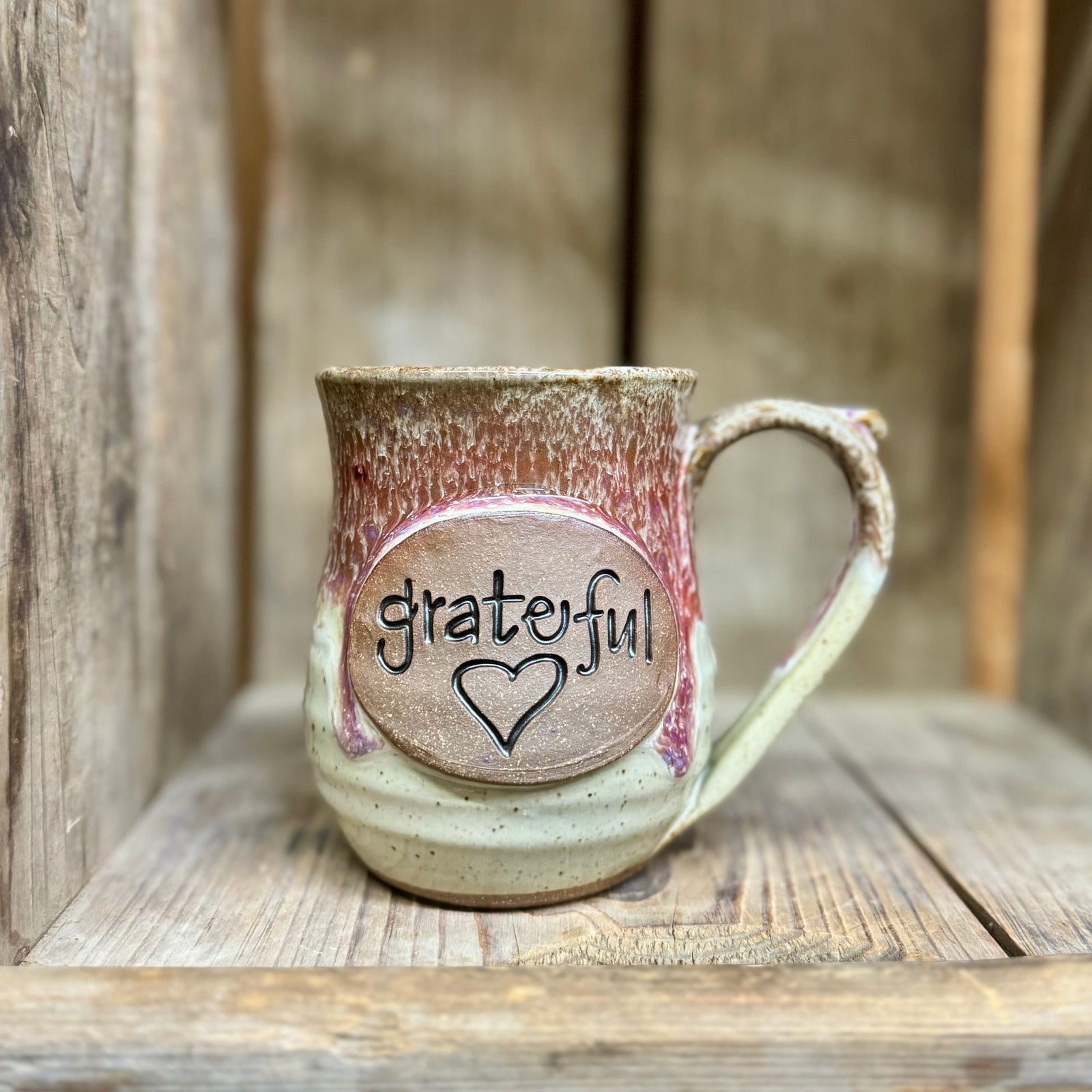 Grateful ❤️ Mug {White Chocolate Raspberry}