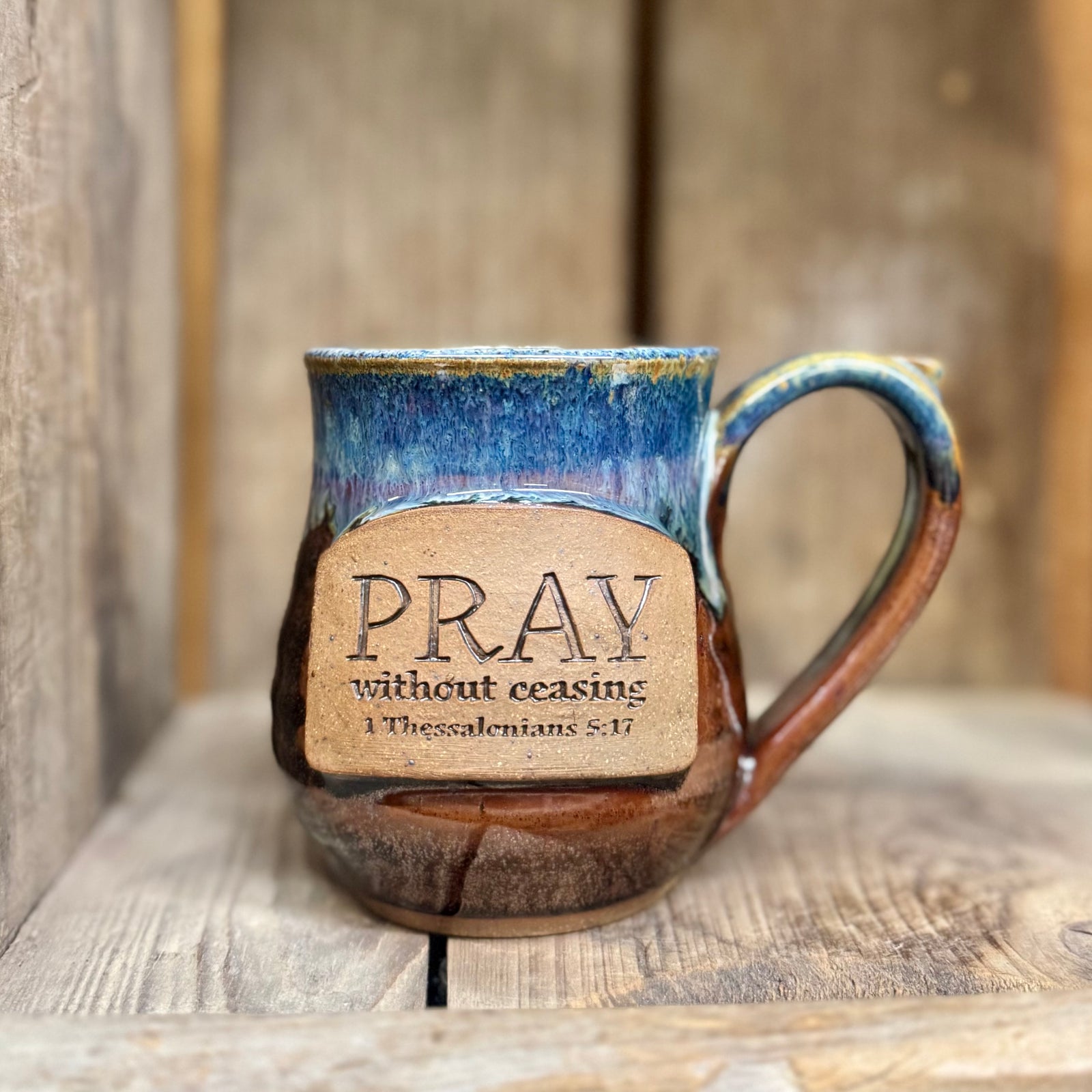 Pray Mug {Denim}