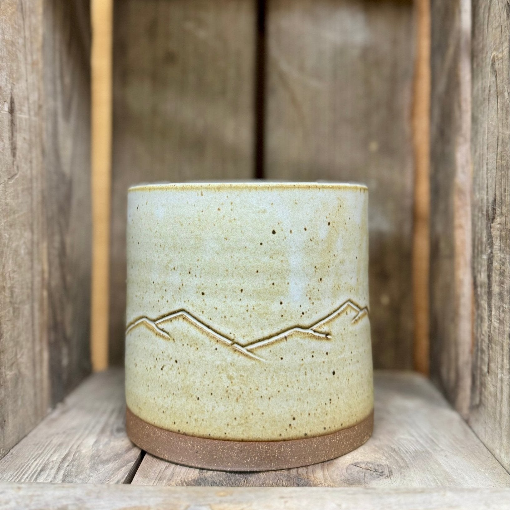 Appalachian Collection Utensil Jar {Mountain Range, Stony}