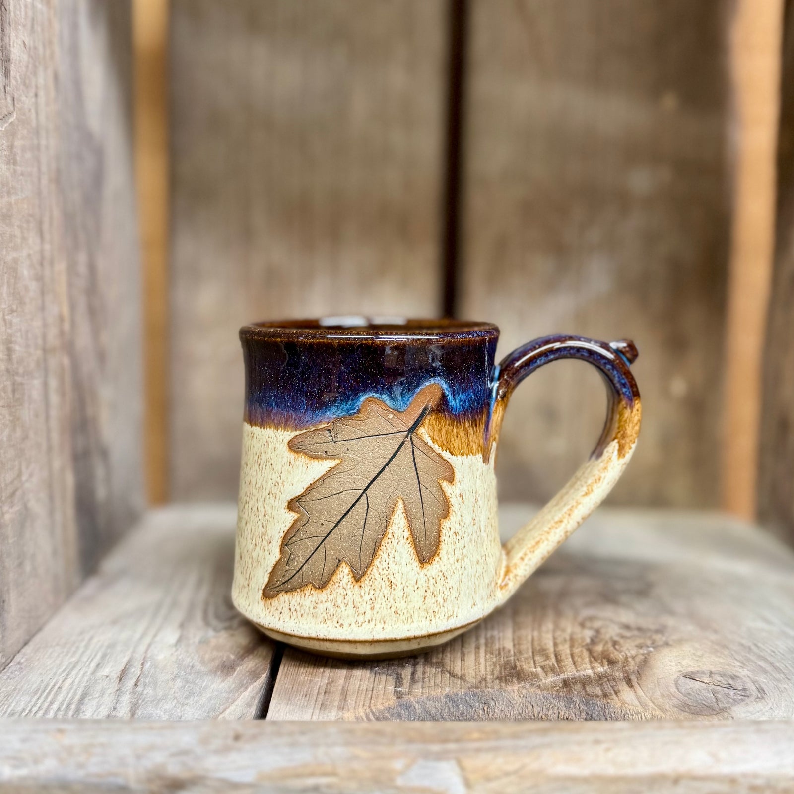 Brandon Leaf Mug {Sunflower Field}