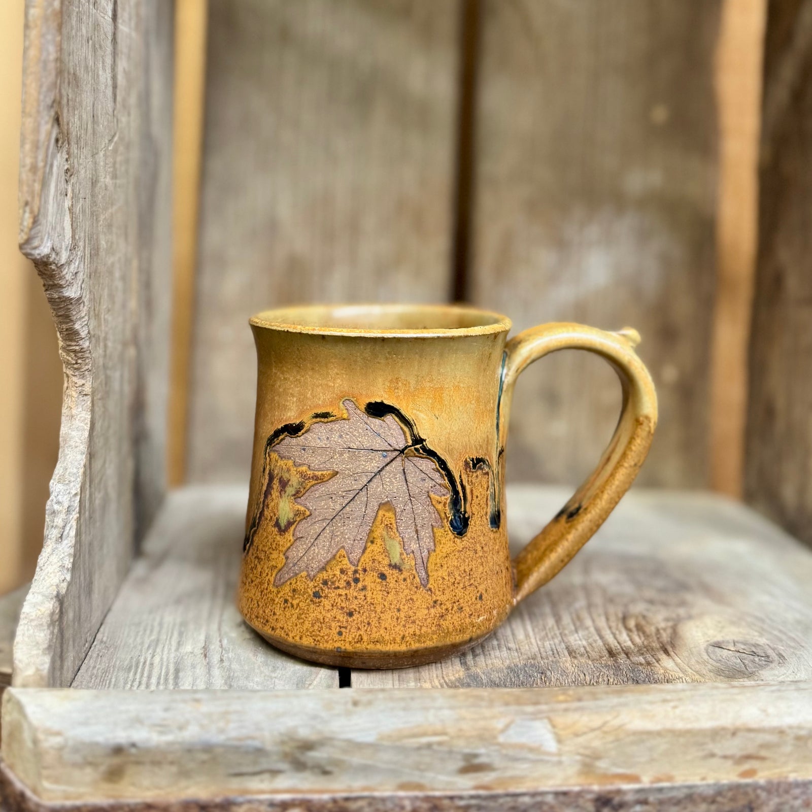 Brandon Leaf Mug {Pumpkin}