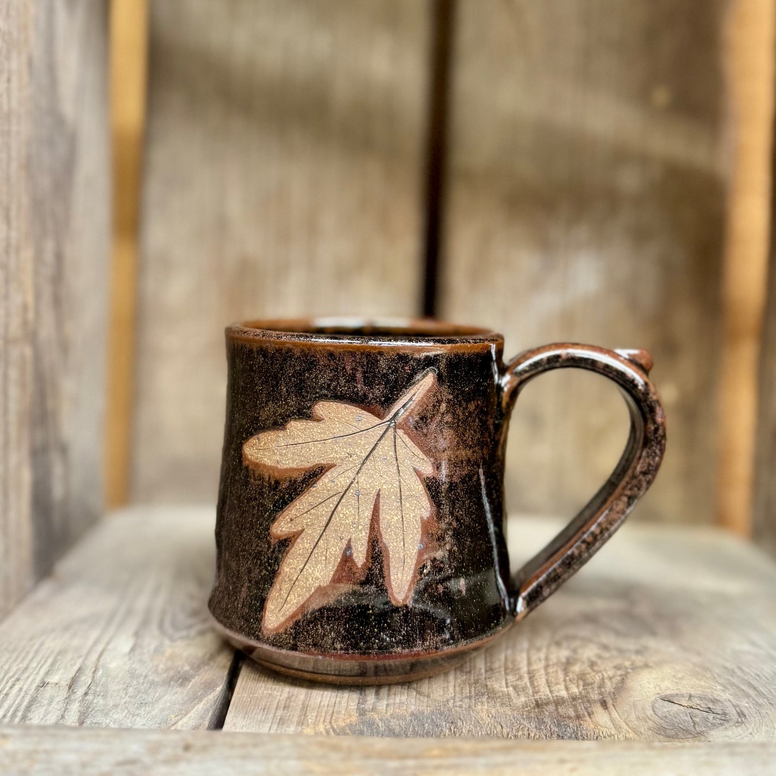 Brandon Leaf Mug {Walnut}