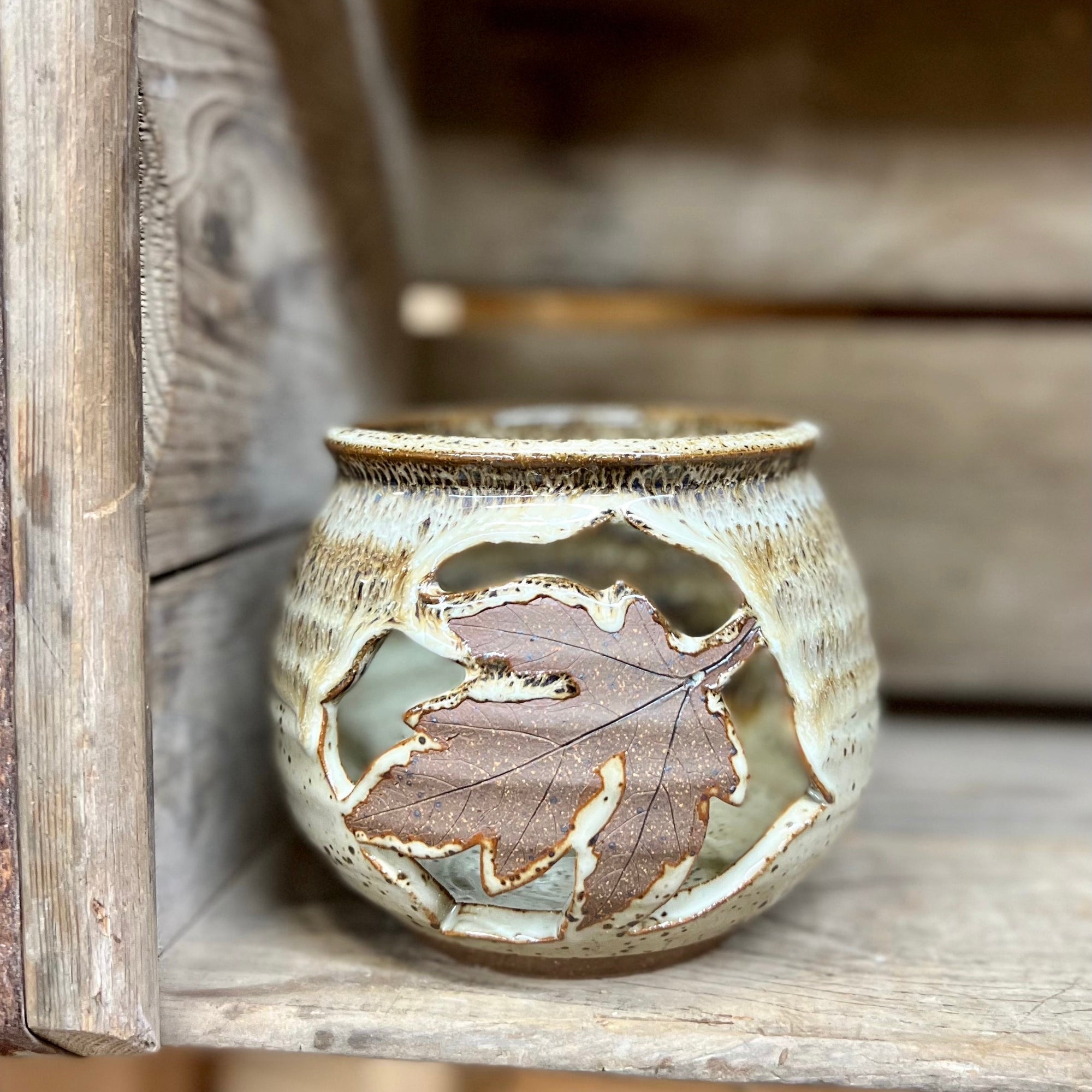 Small Leaf Luminary {Vanilla Bean}