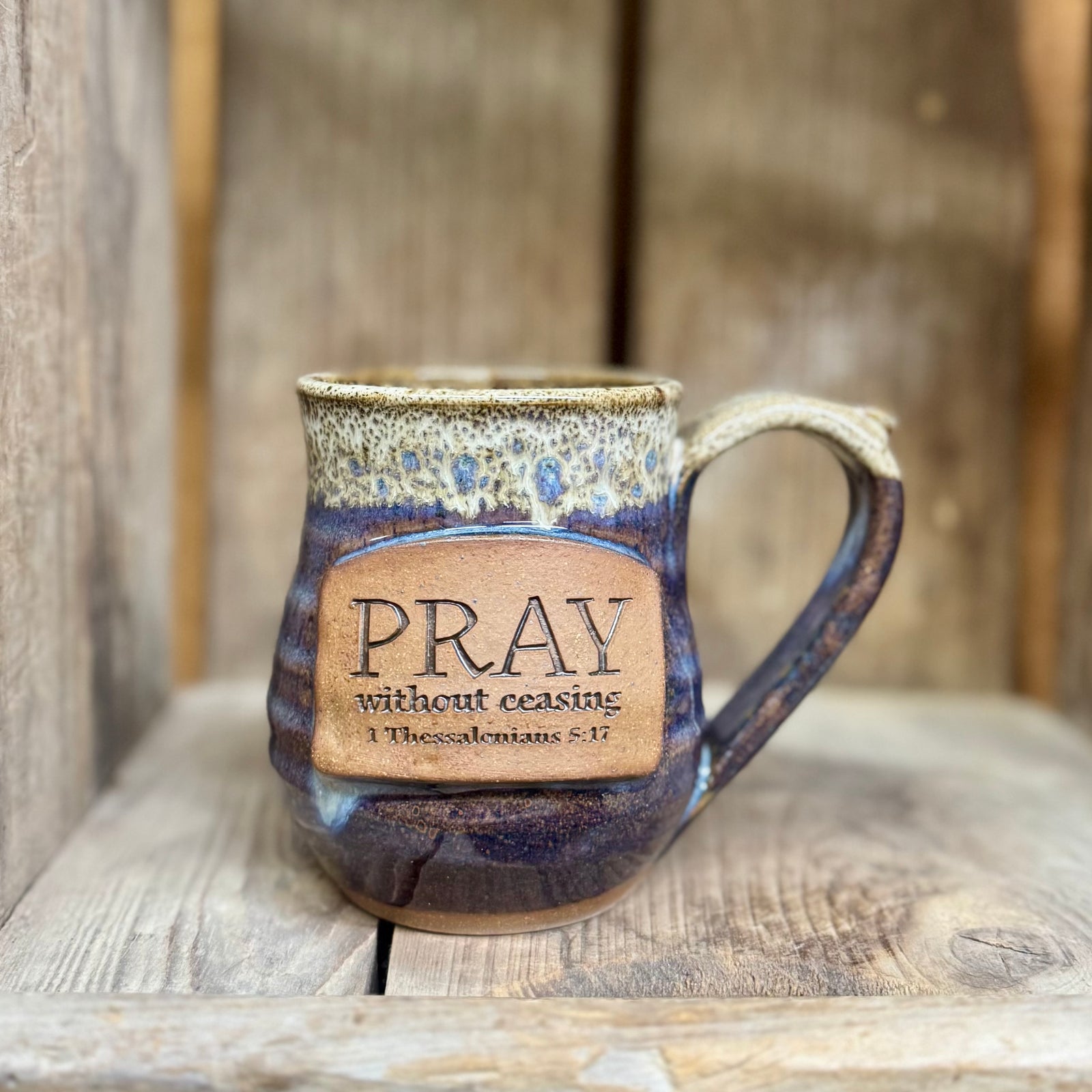 Pray Mug {Blue Mist}