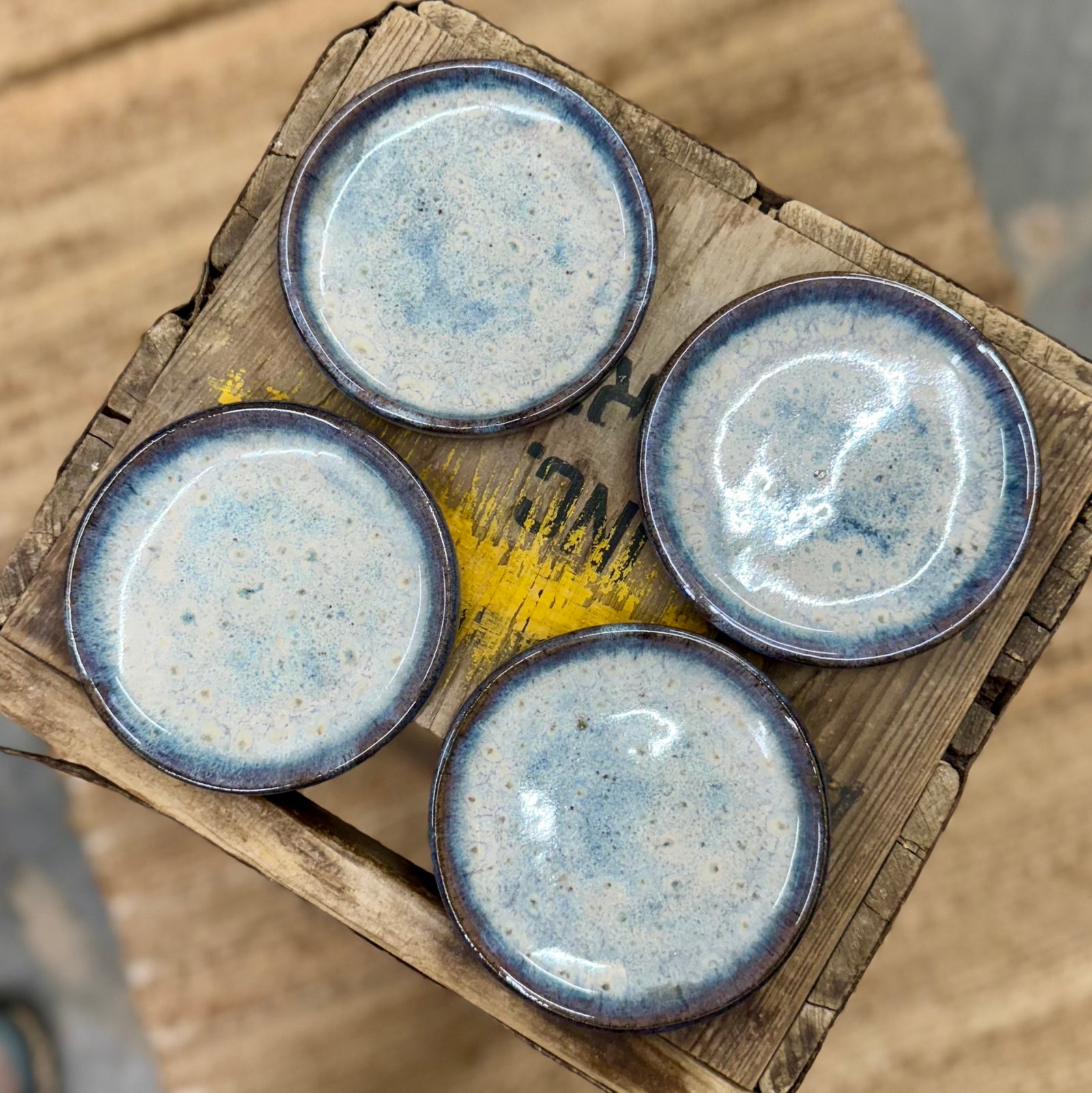 Coasters Set {Smoky Blue}