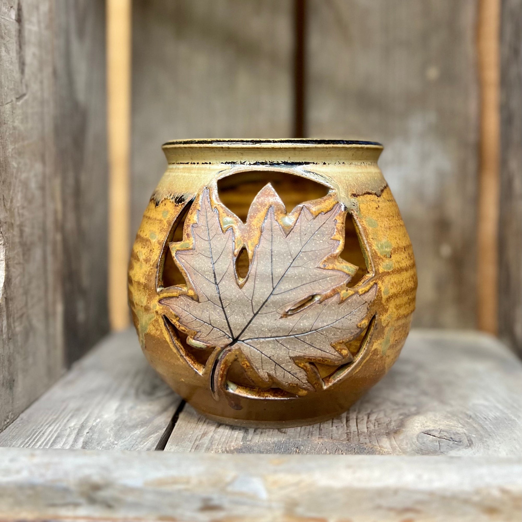 Leaf Luminary {Pumpkin}