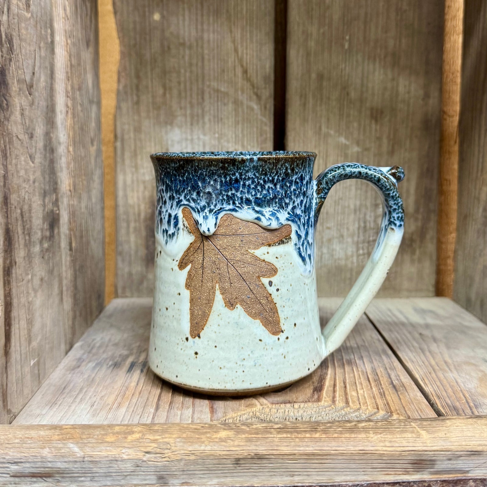 Large Leaf Mugs {Blueberry}
