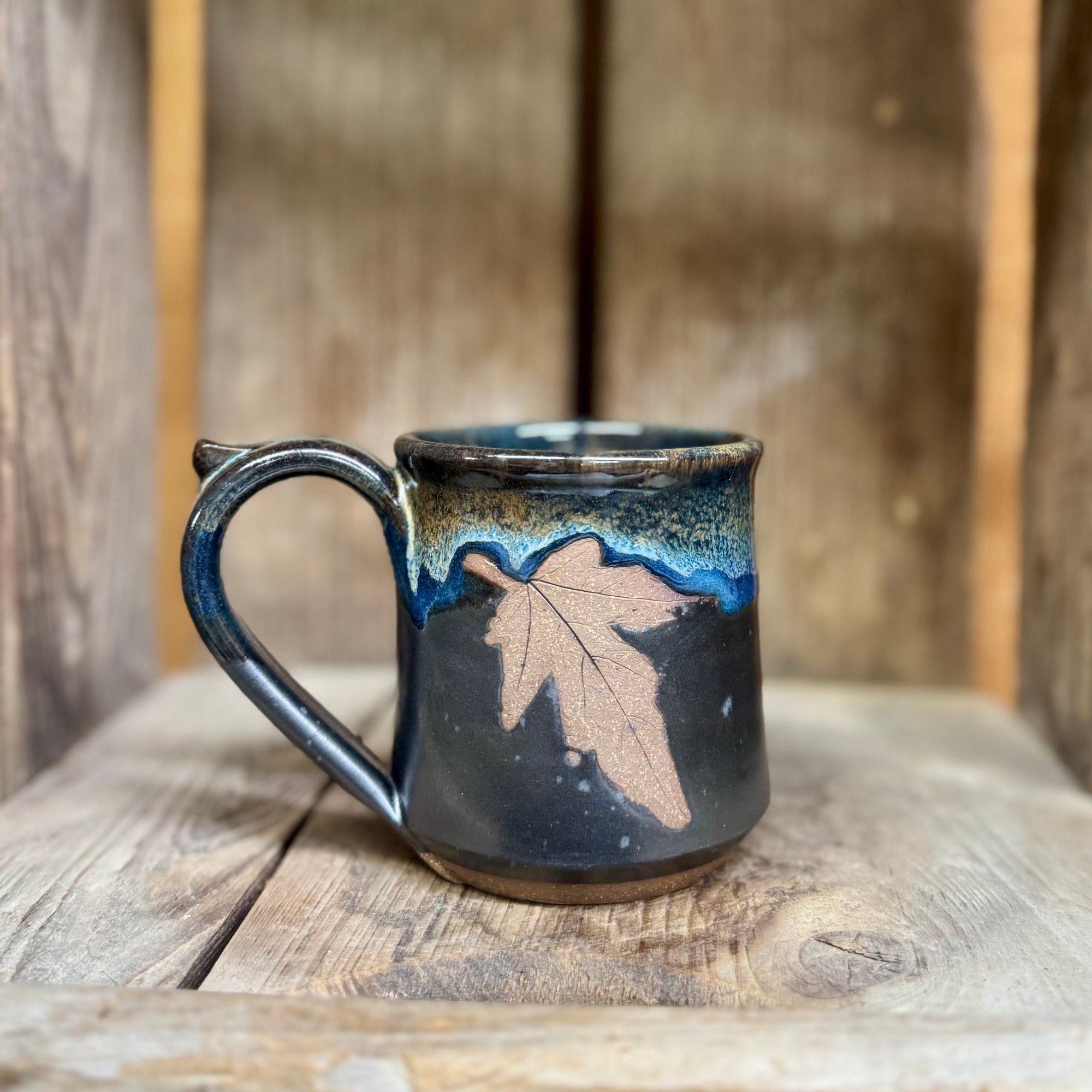Leaf Mug {Stormy Night}