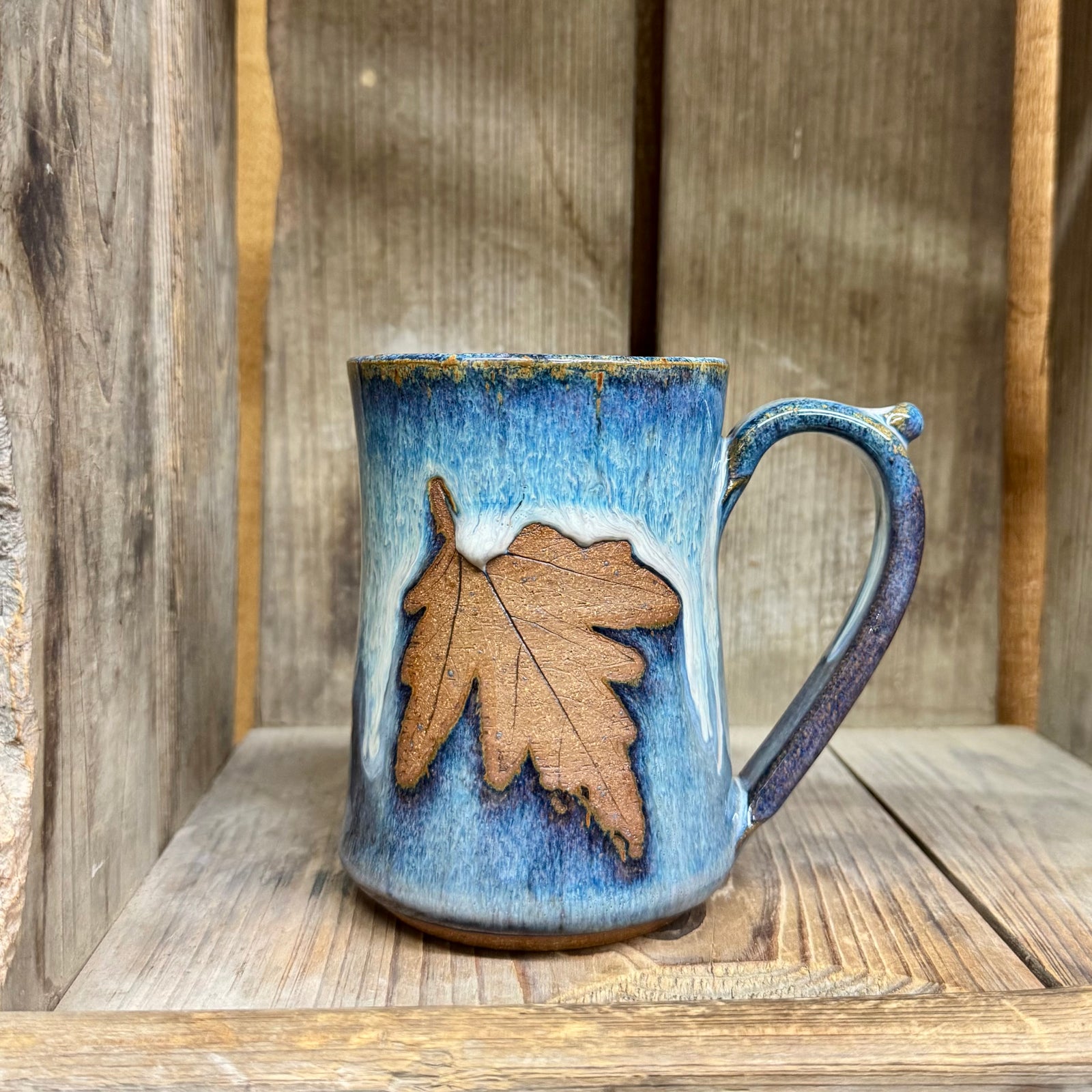 Leaf Mug {Smoky Blue}