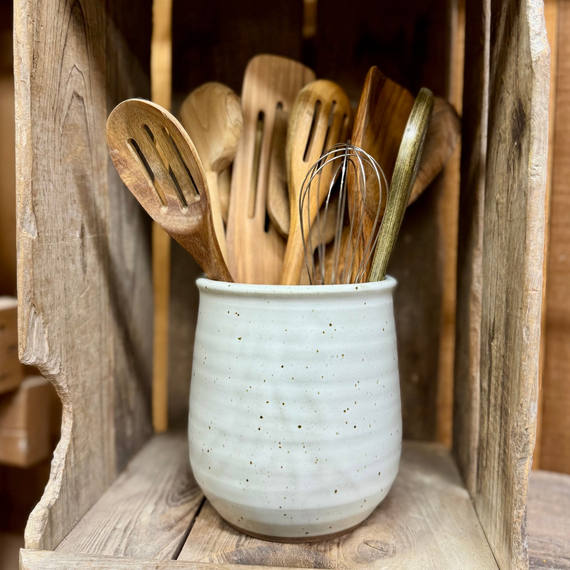 Utensil Holder {Classic White}