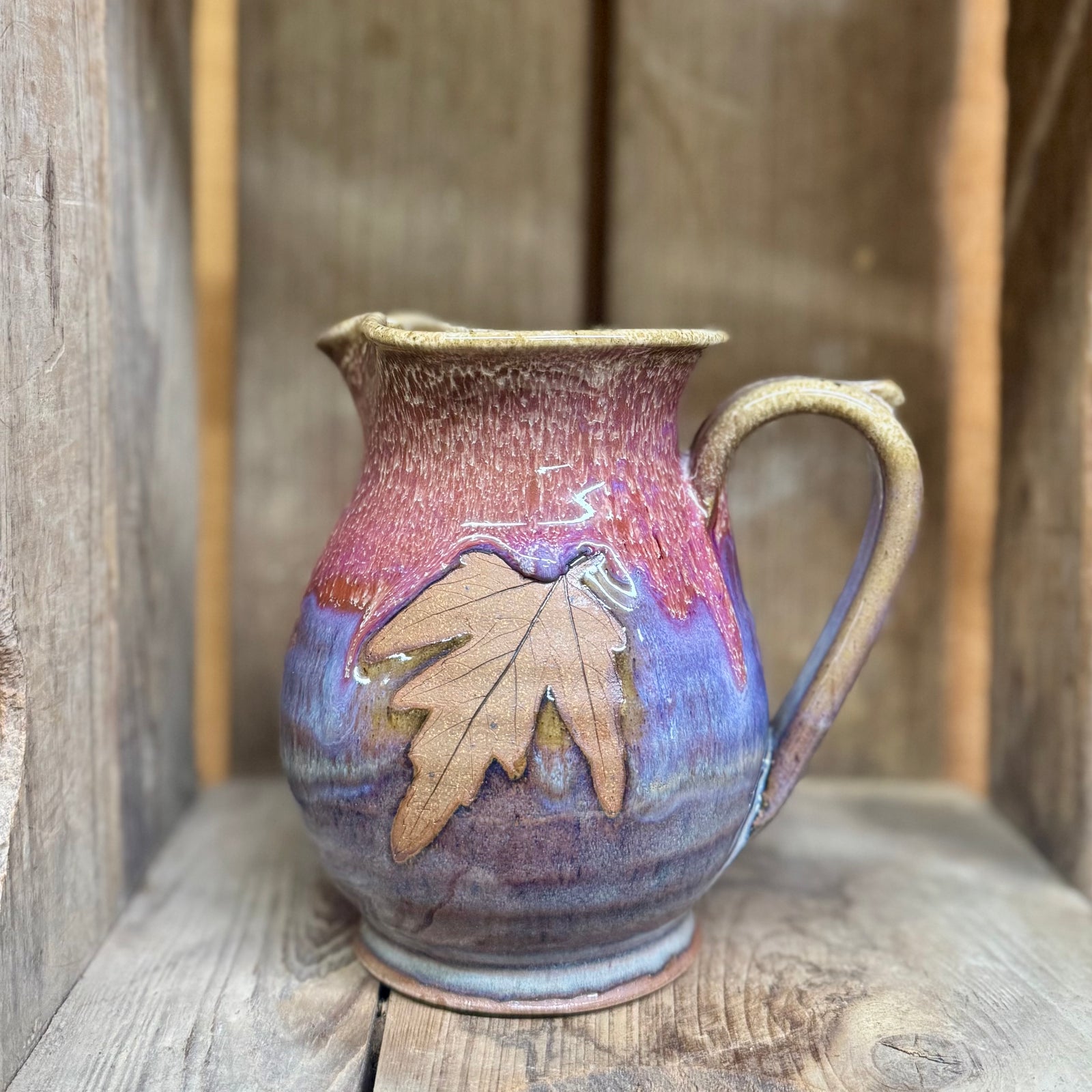 Leaf Pitcher {Blue Taffy}