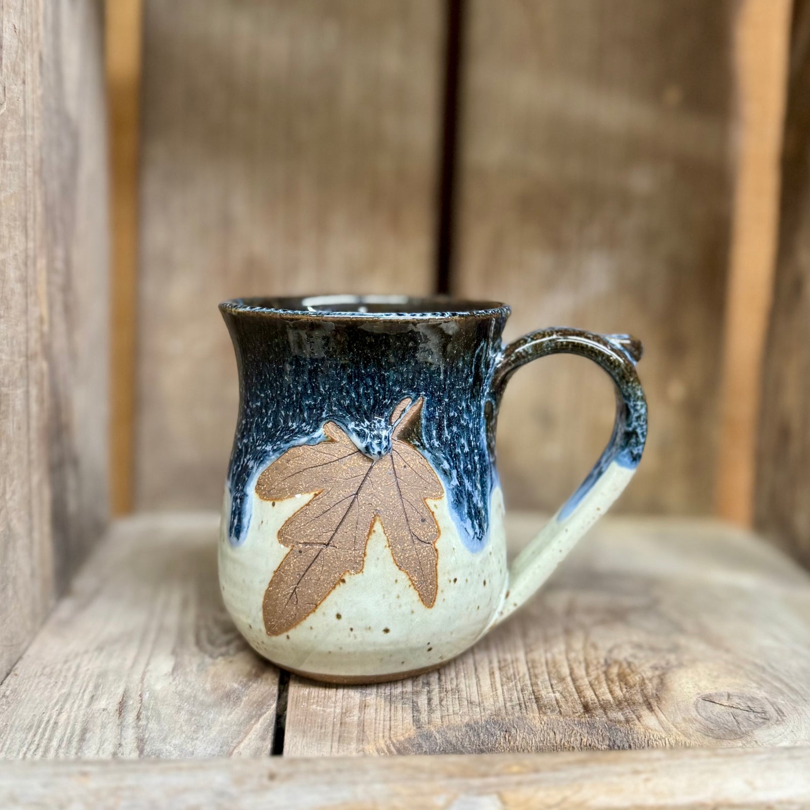 Mini Leaf Mug {Blueberry}