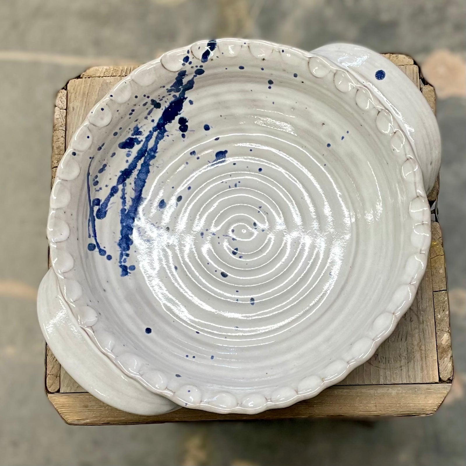 Pie Plate {Bright Splatter}