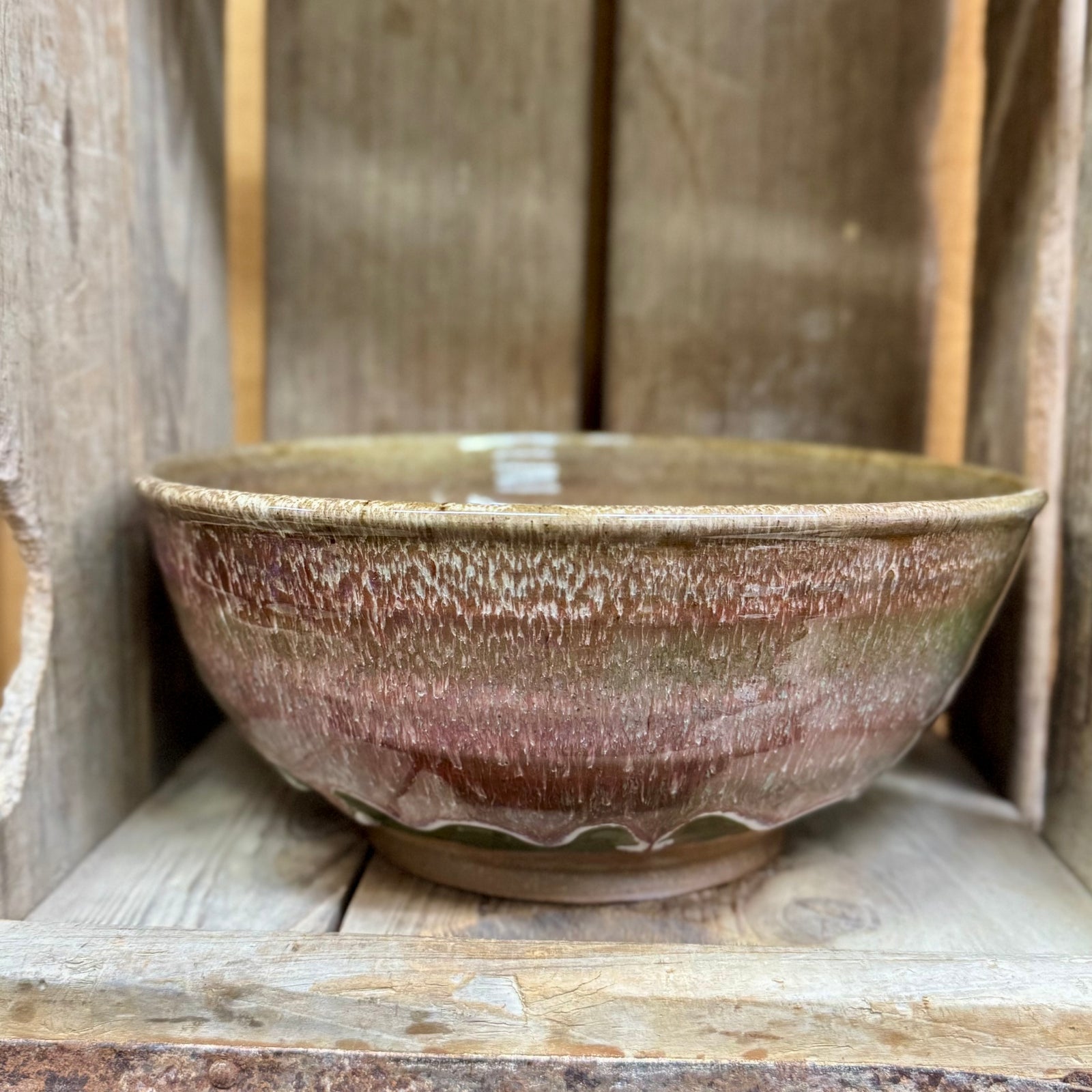 Large Serving Bowl {Strawberry Field}