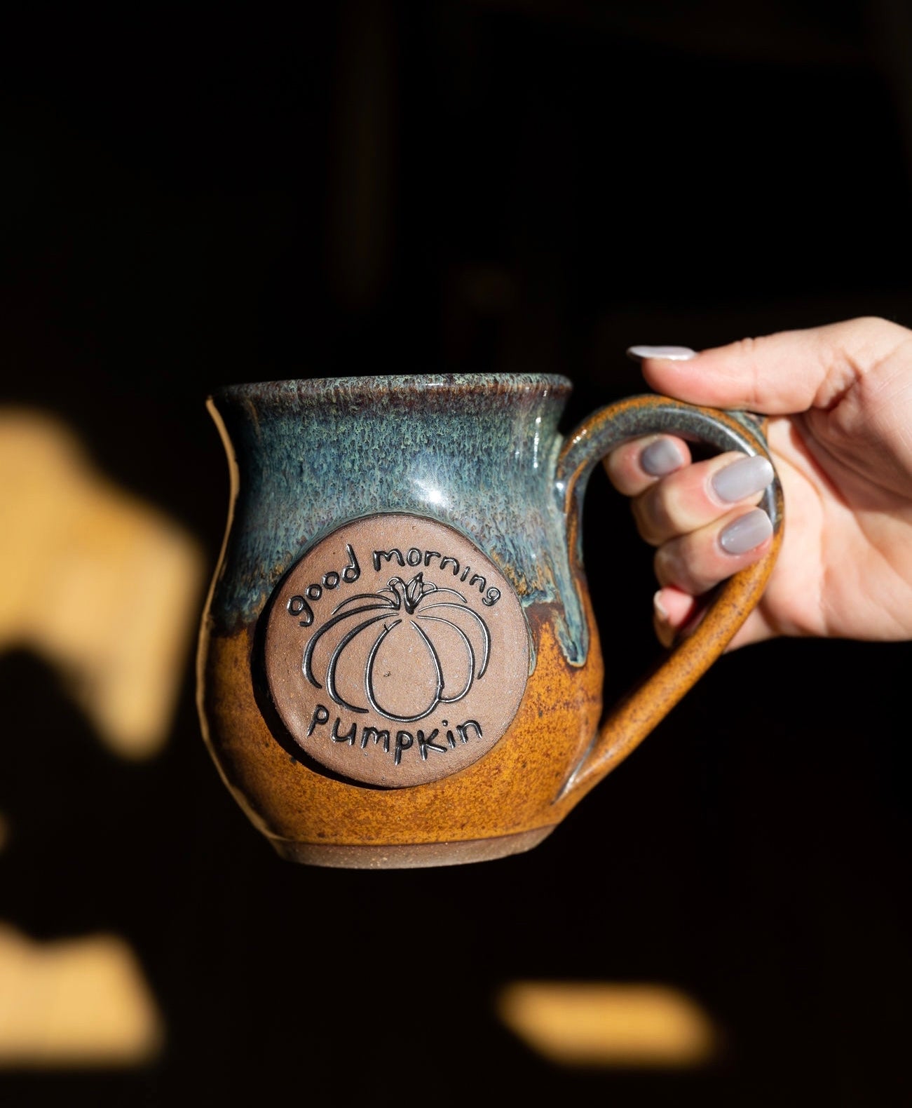 Good Morning Pumpkin Mug {Autumn Storm}