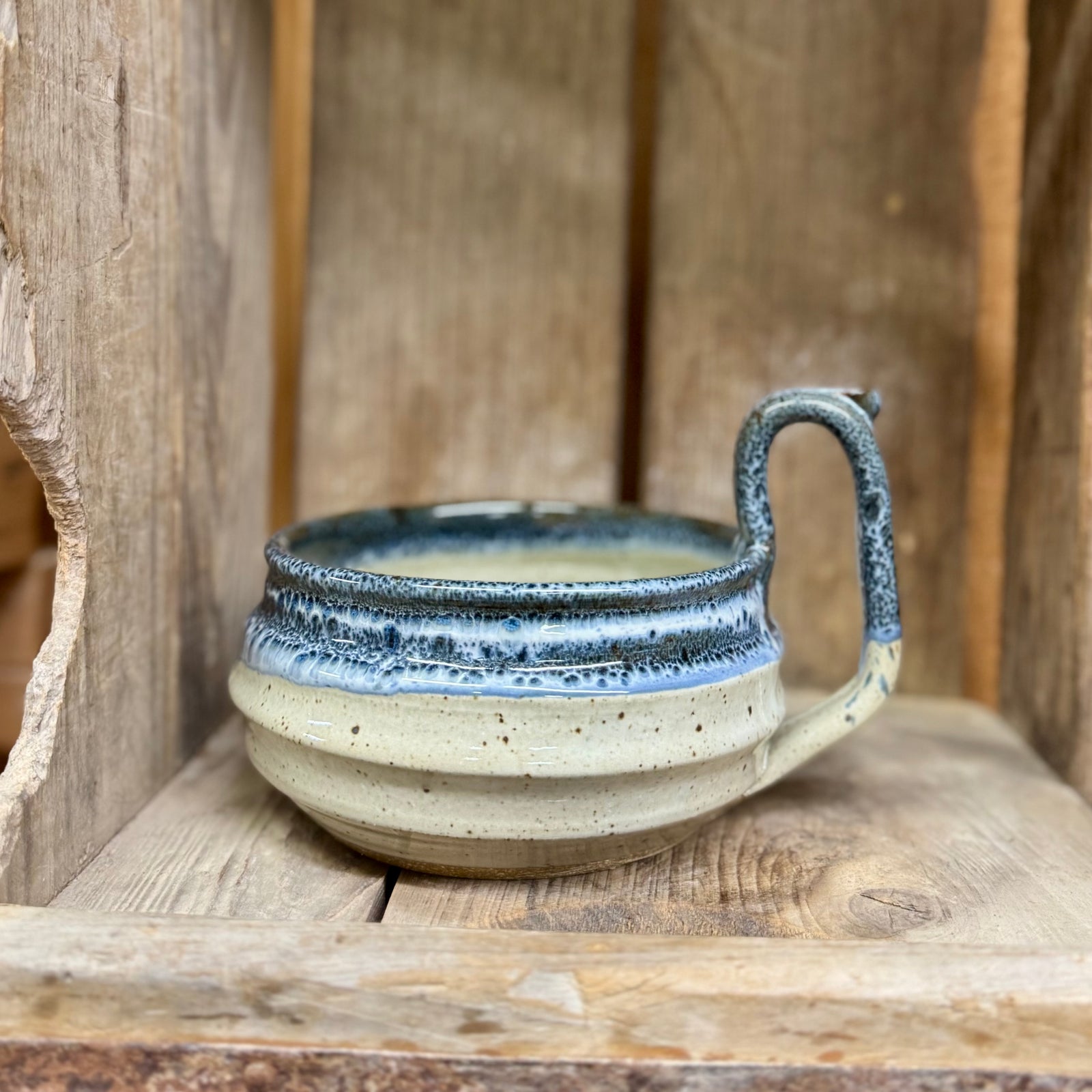 Ridged Soup Mug {Blueberry}