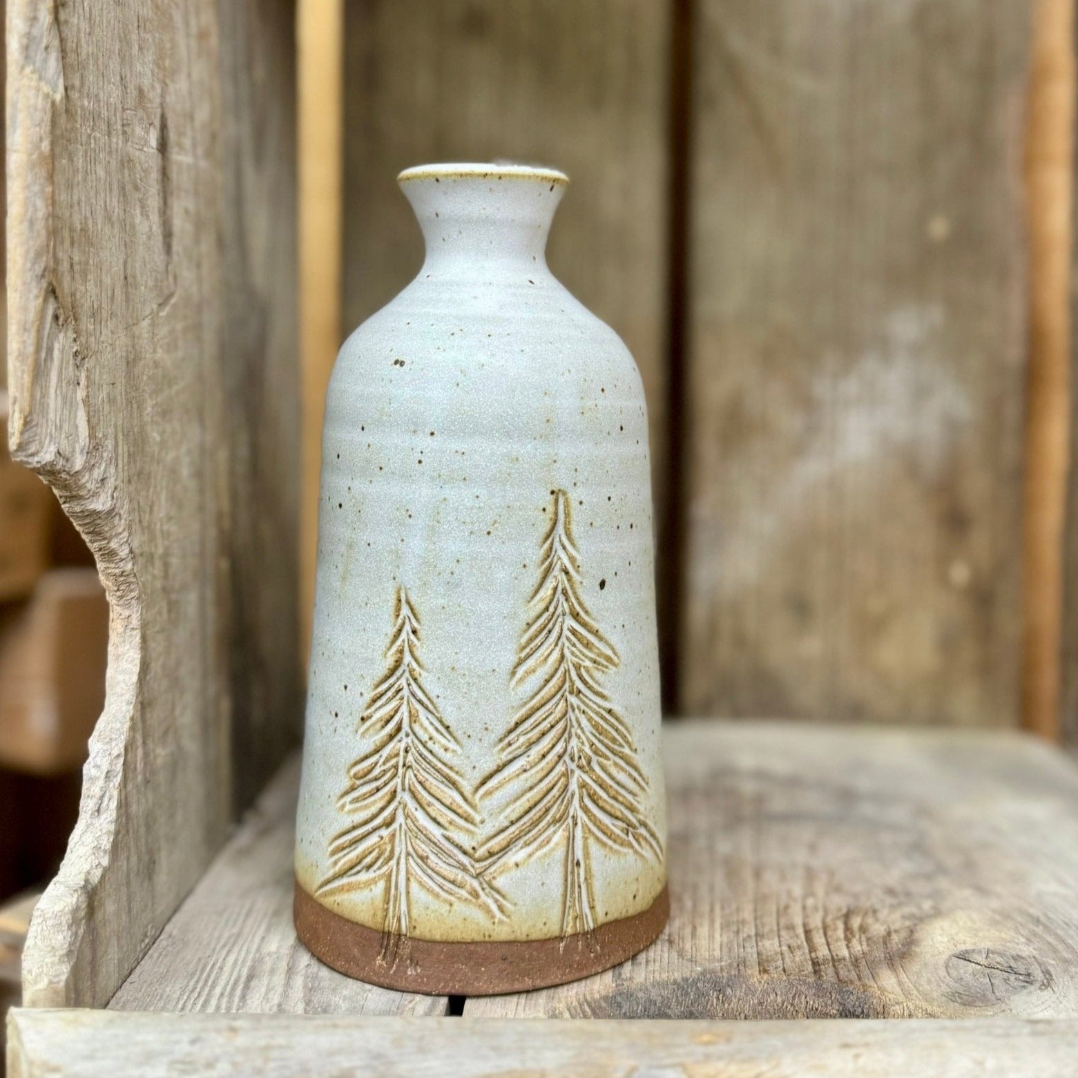 Appalachian Collection Bottle Vase {Stony Trees}