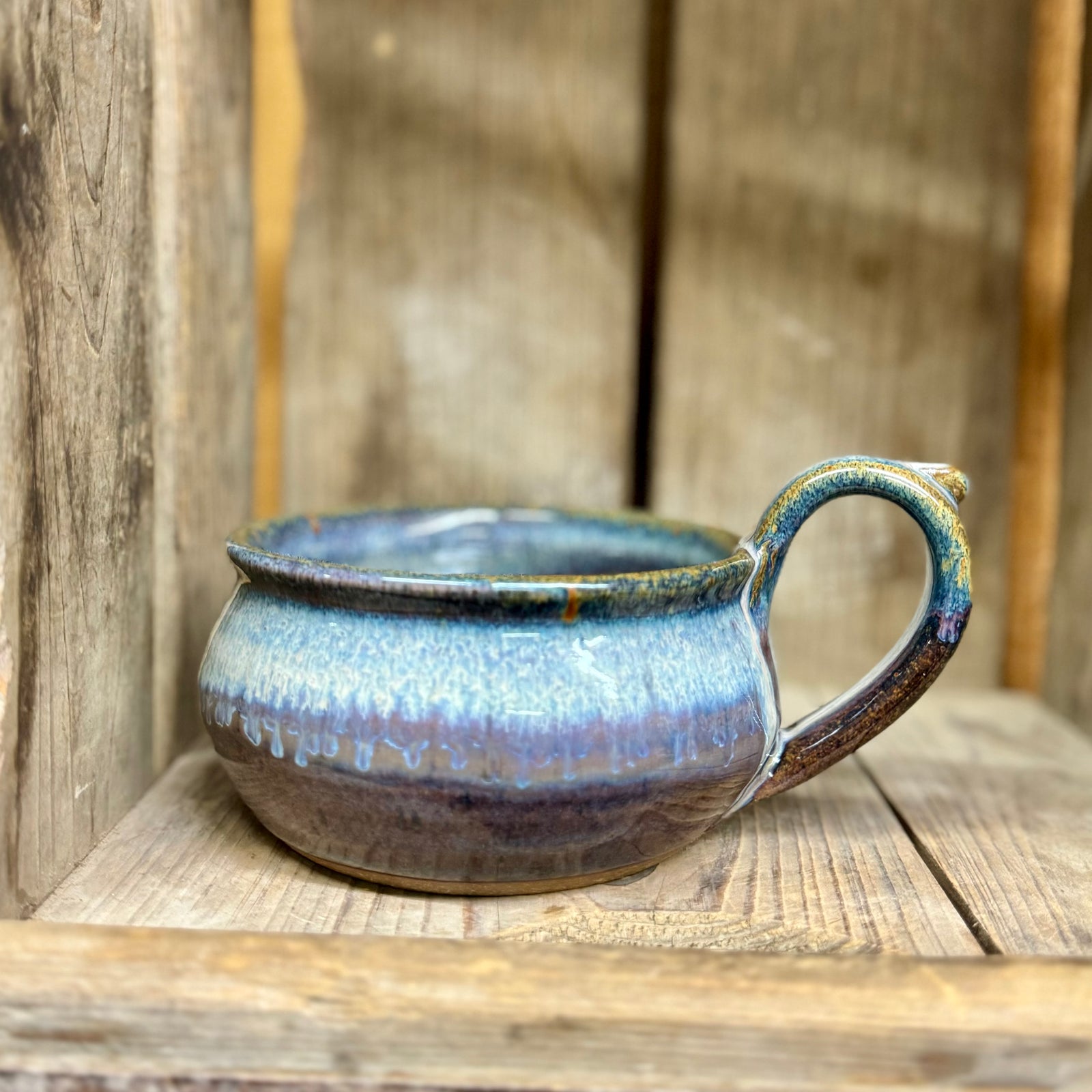 Stackable Soup Mug {Smoky Blue}