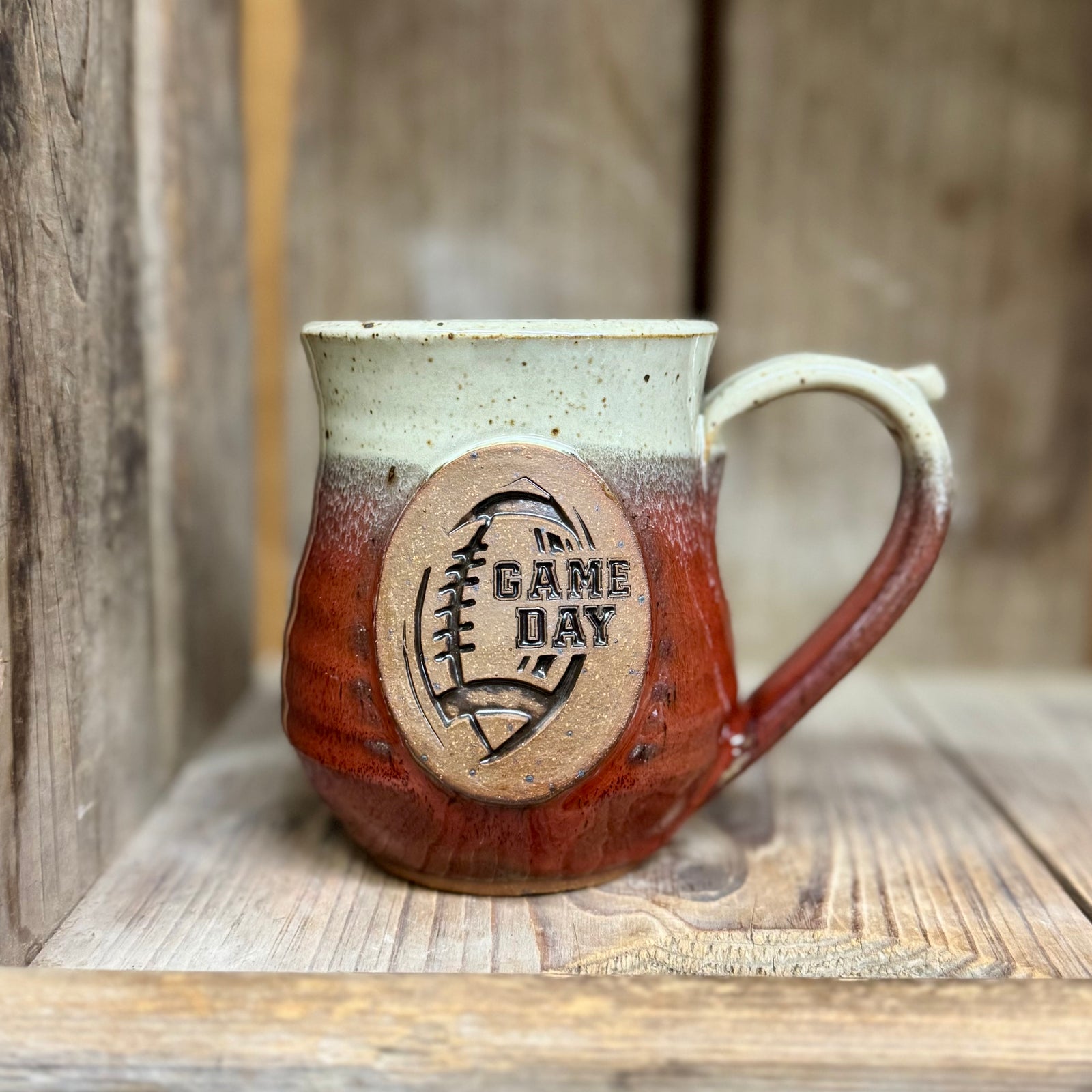 Game Day Mug {Red and White}