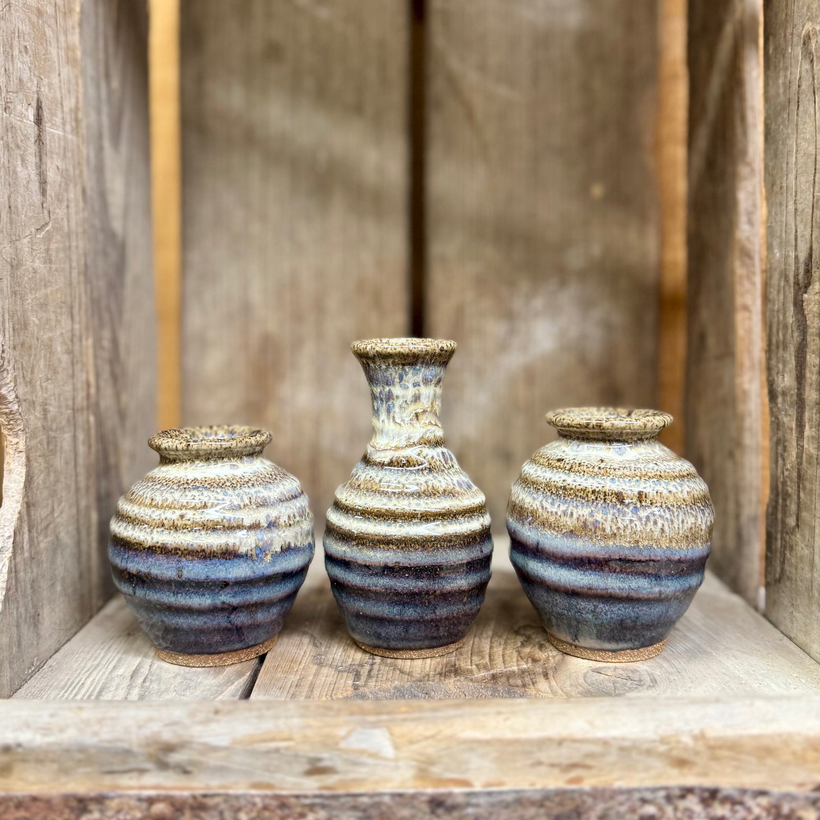 Mini Vase Set {Blue Mist}