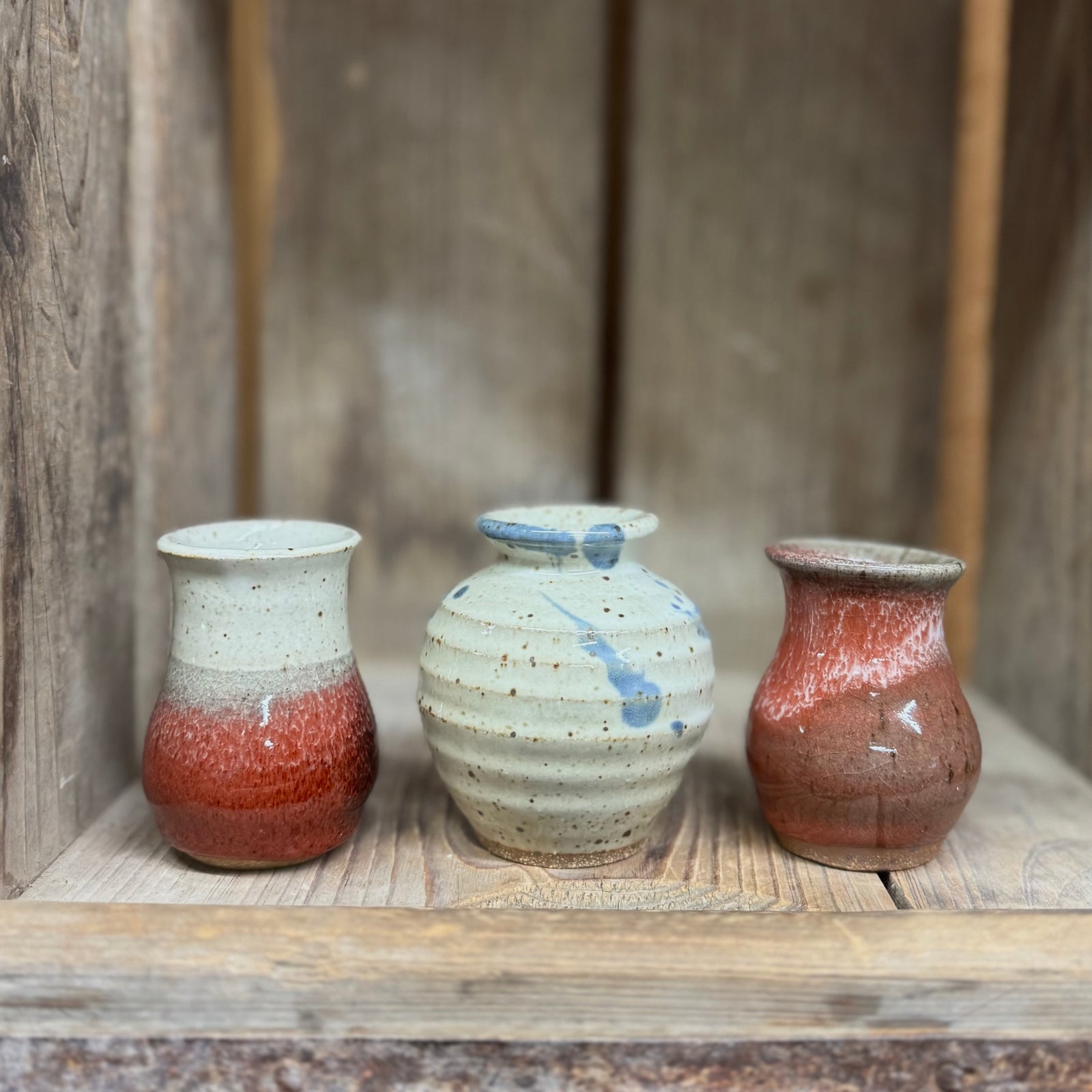 Mini Vase Set {Red, White, and Blue}