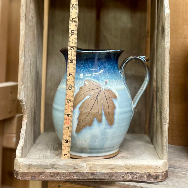 Robert Signature Leaf Pitcher {Cascades} - Alewine Pottery