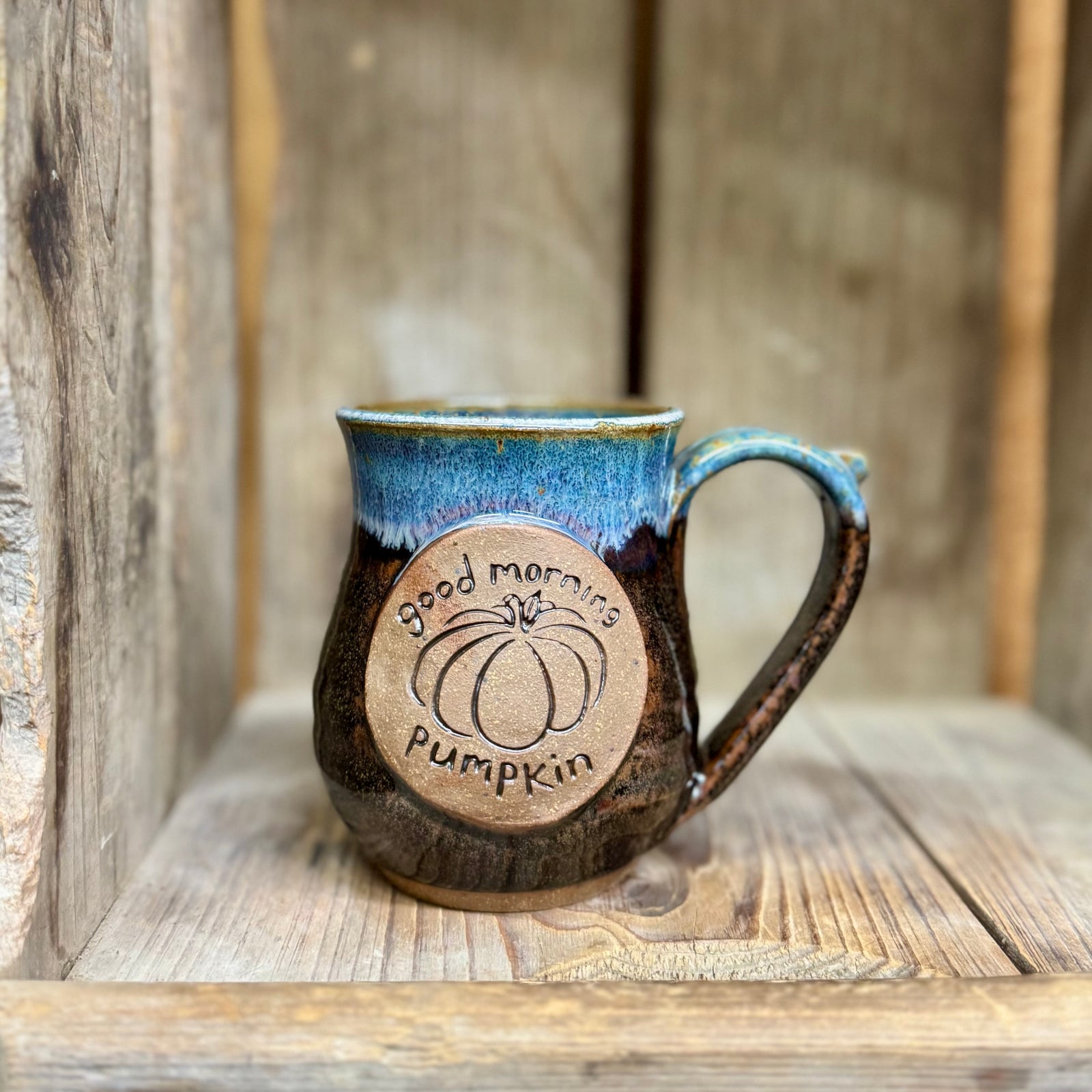 Good Morning Pumpkin Mug {Denim}