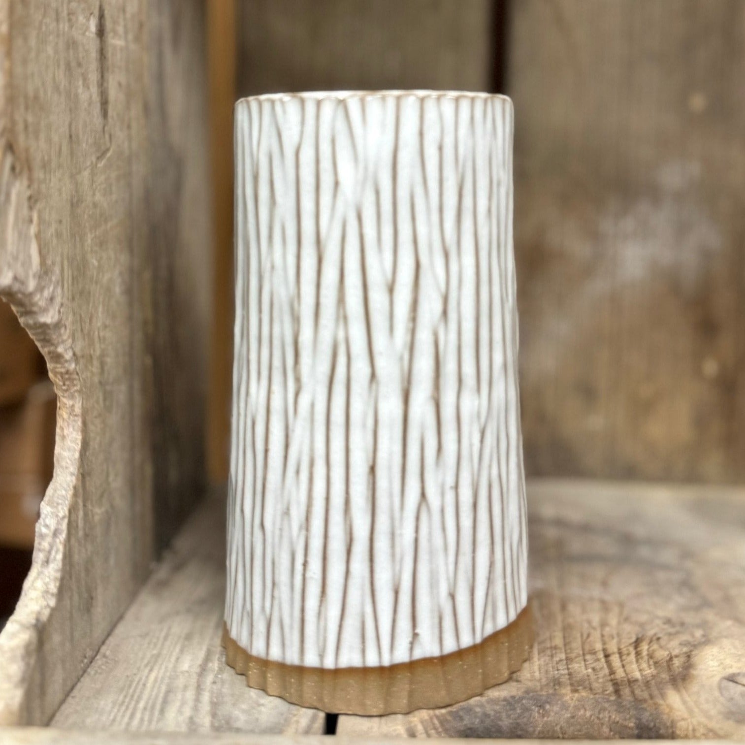 Appalachian Collection Cylinder Vase {Birch Bark}