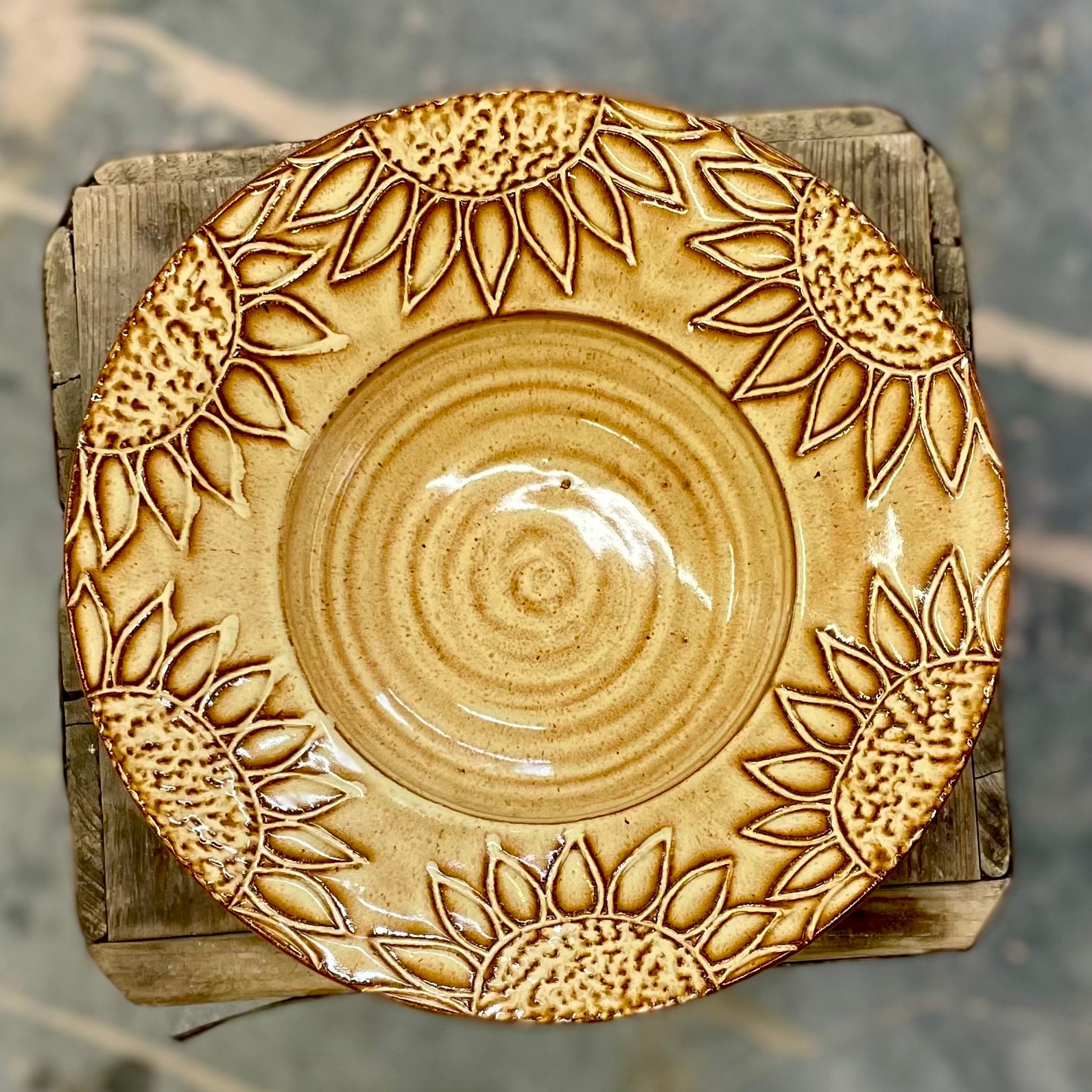 Decorative Sunflower Bowl