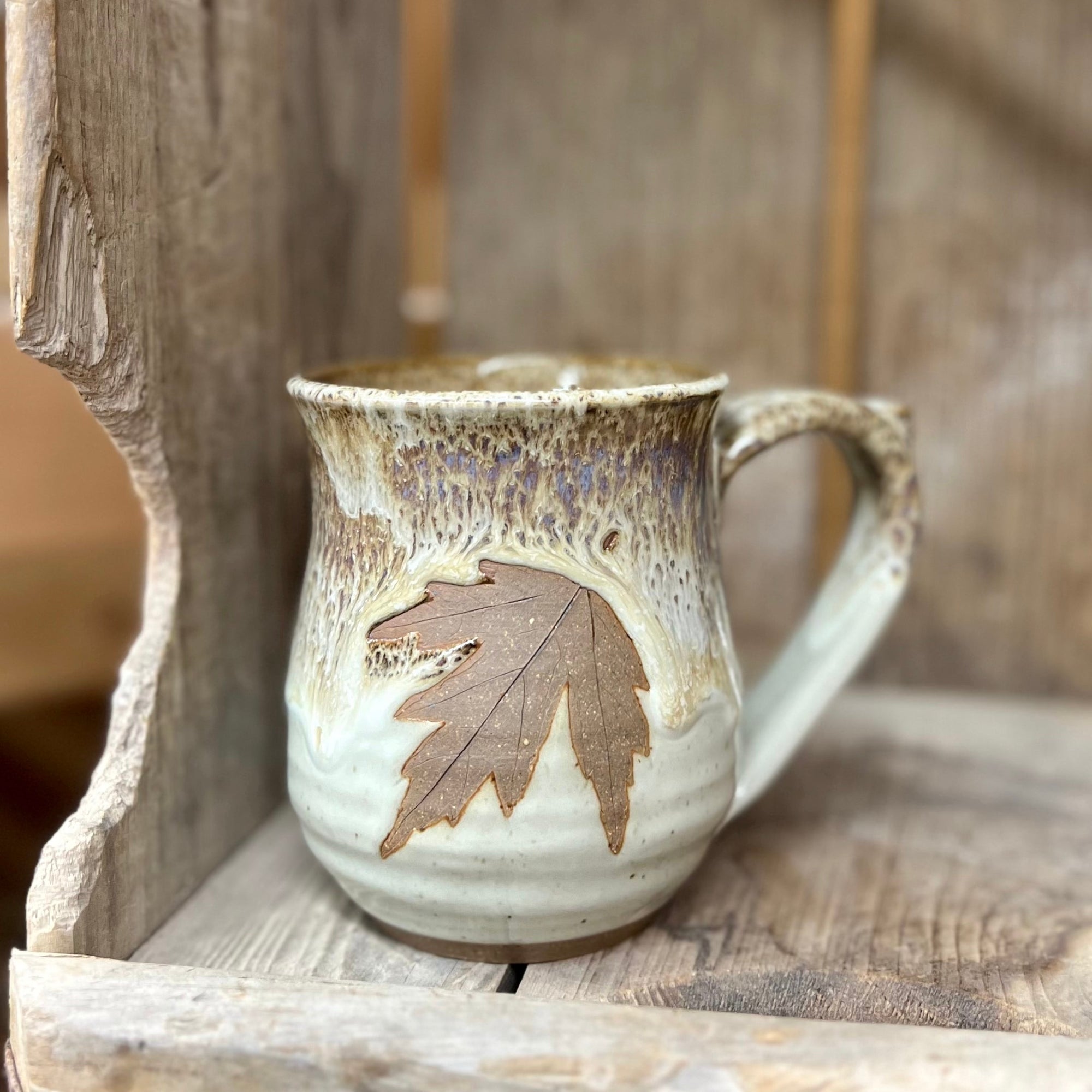 Large Leaf Mug {Vanilla Bean}