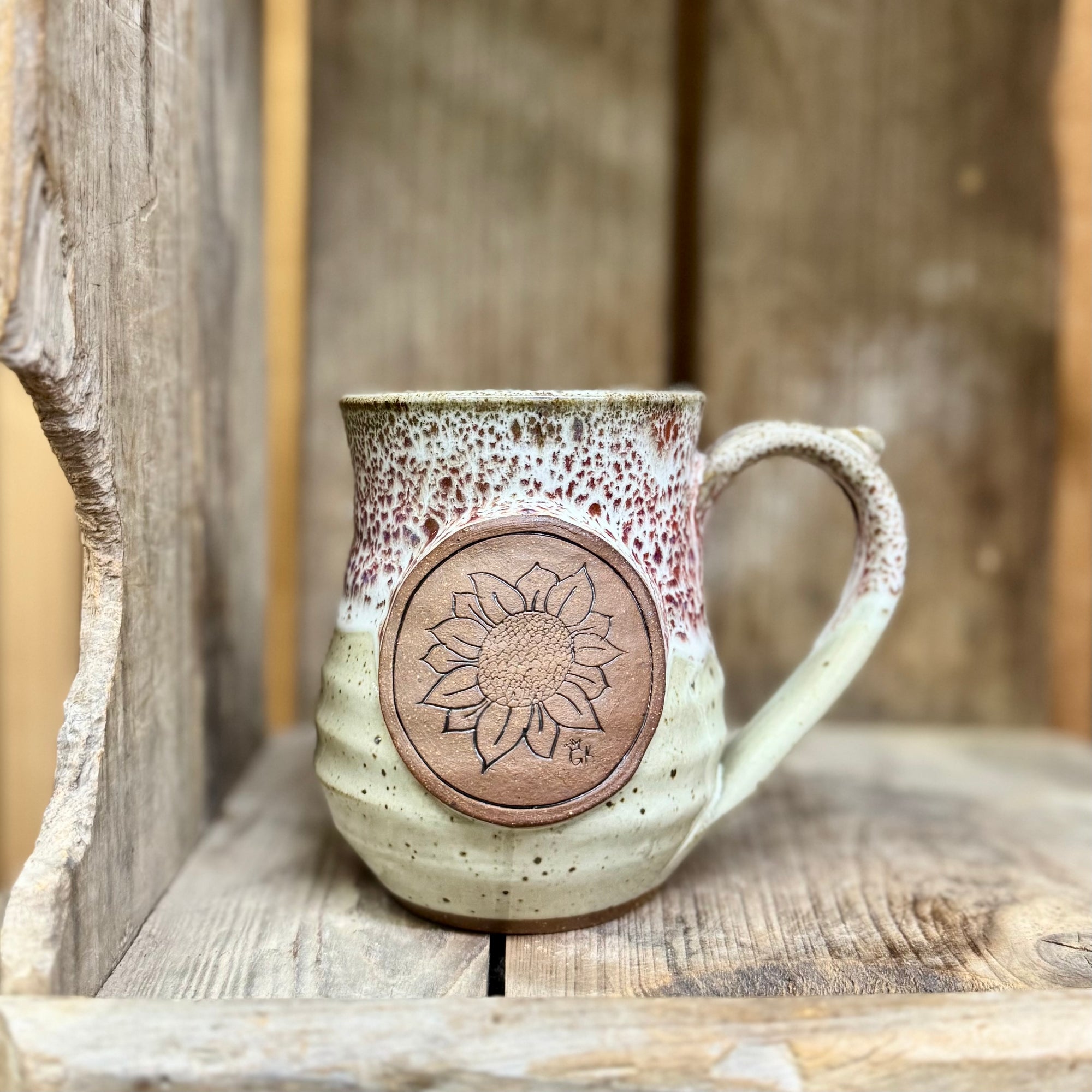 GK Sunflower Mug {White Chocolate Raspberry}