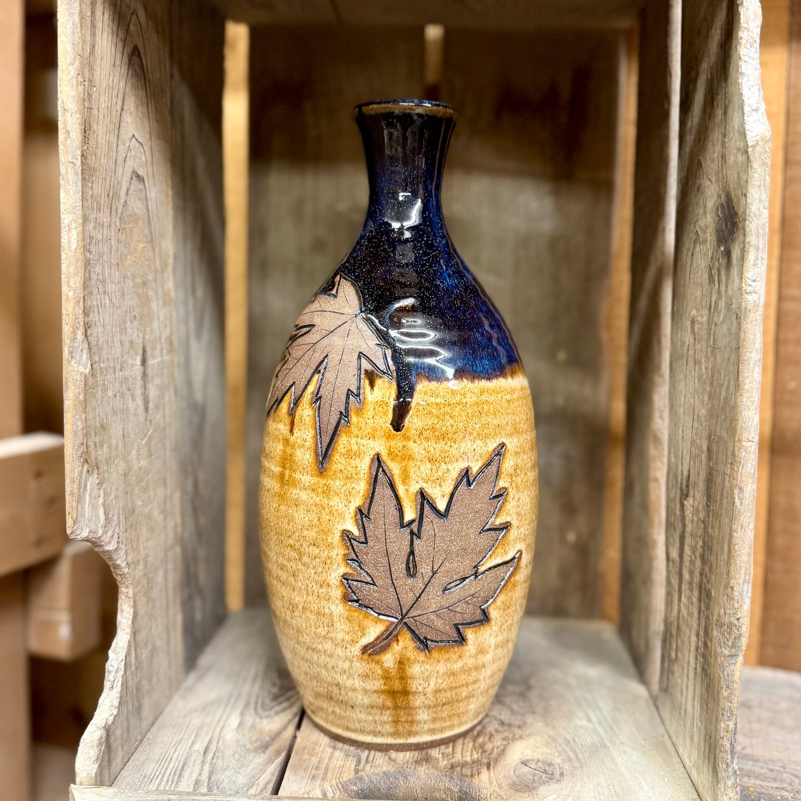 Pop Leaf Vase {Sunflower Field}