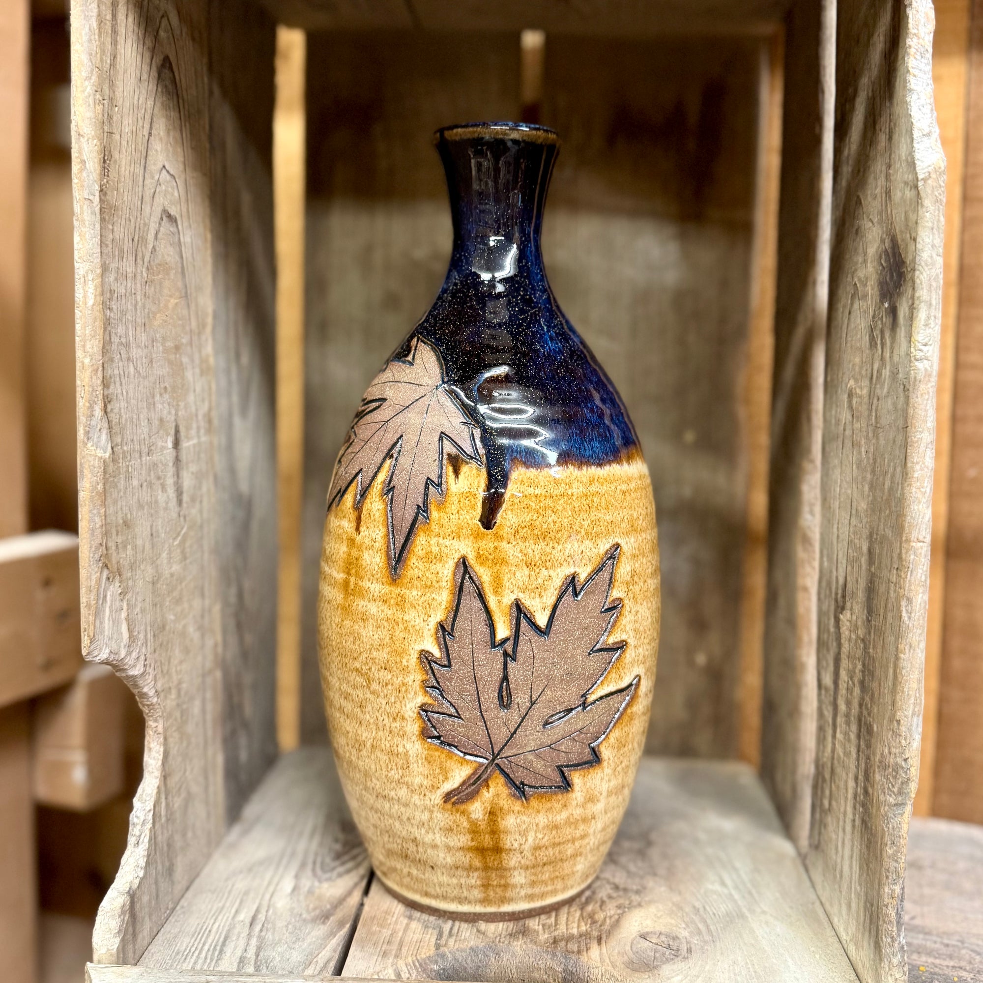 Pop Leaf Vase {Sunflower Field}