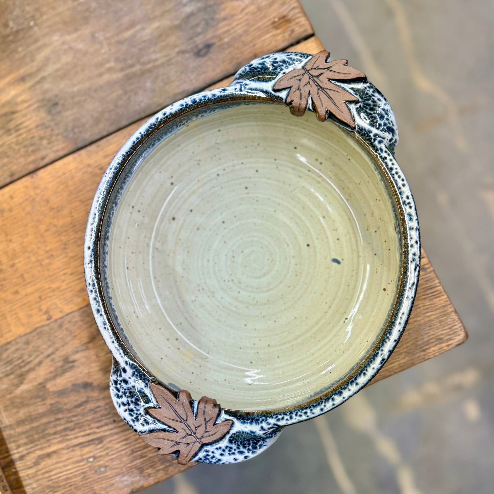 Leaf Casserole Large {Blueberry}