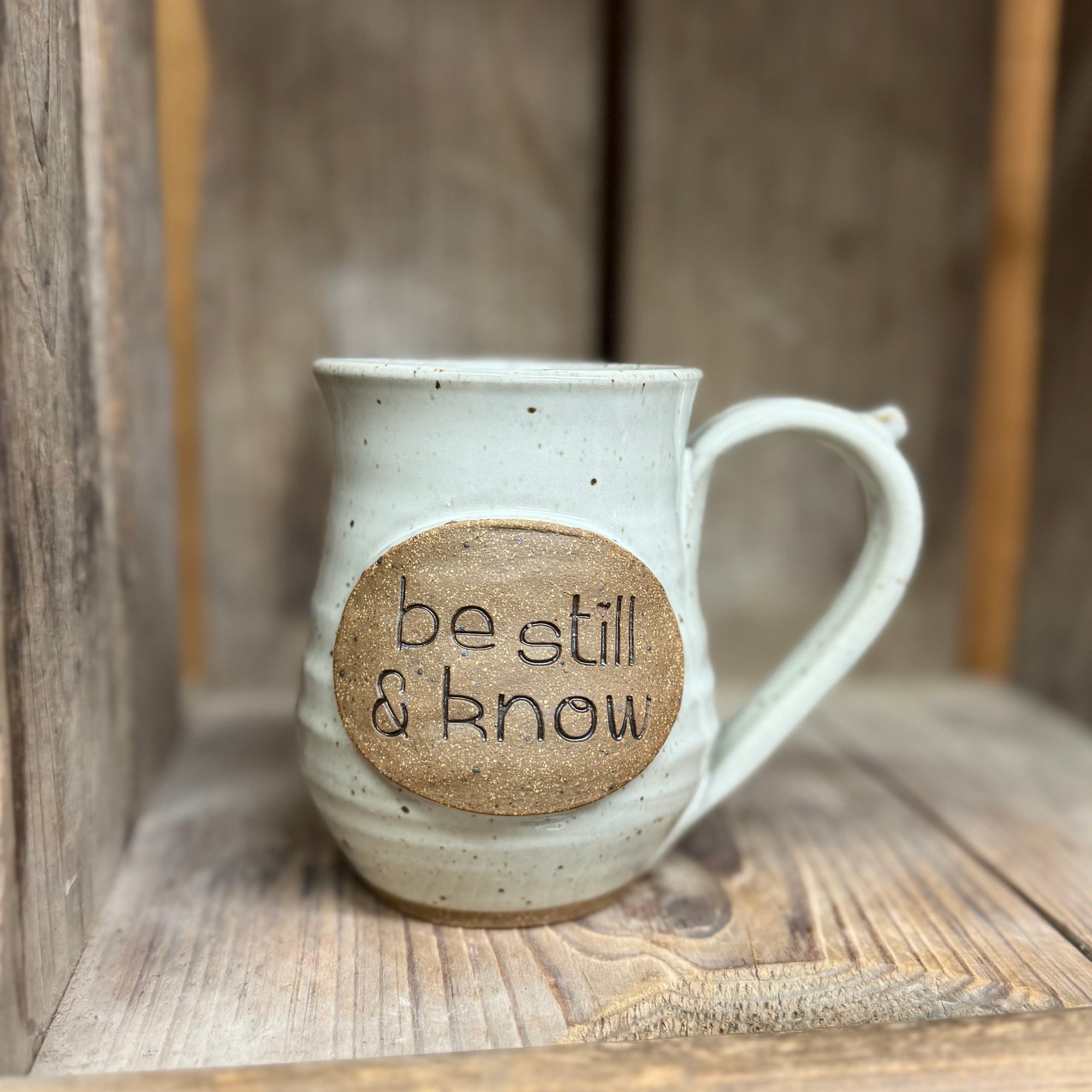 Be Still and Know Mug {Classic White}