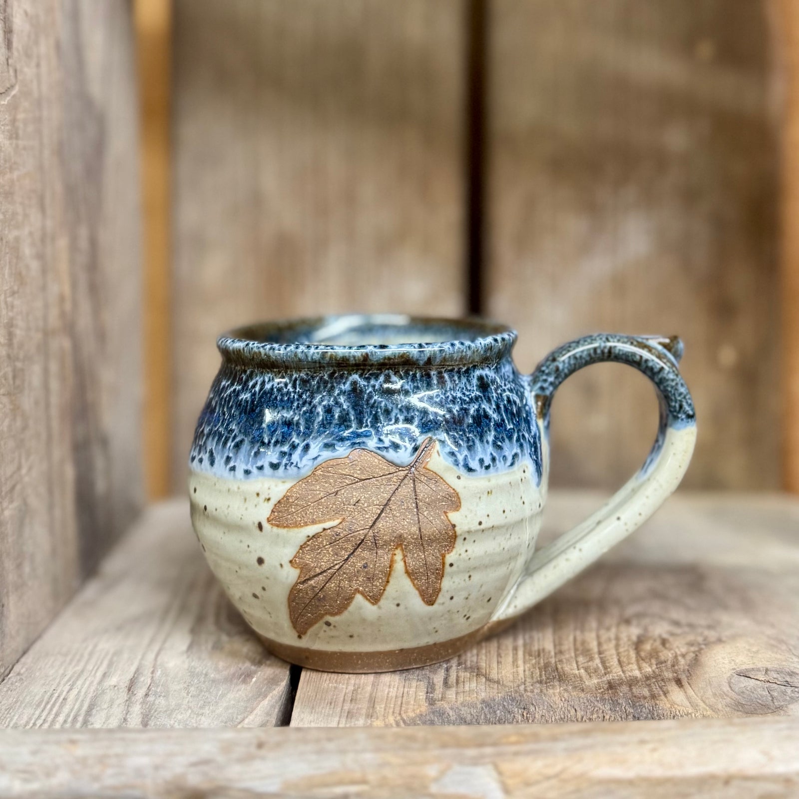 Barrel Leaf Mug {Blueberry}