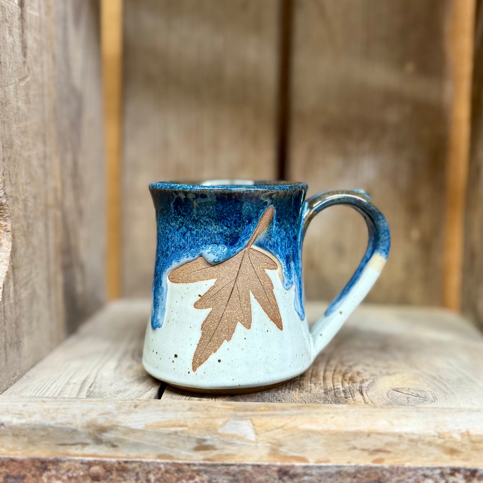Leaf Mug {Blue Jay}