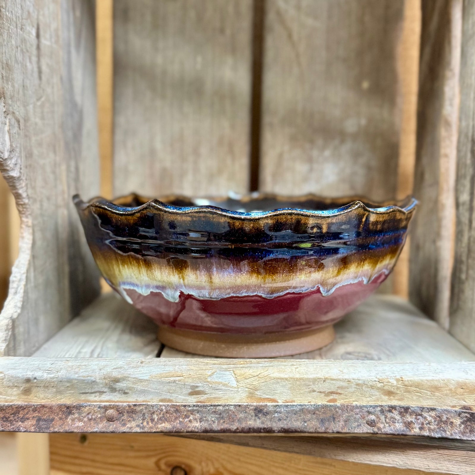 Scalloped Bowl {Sunset}