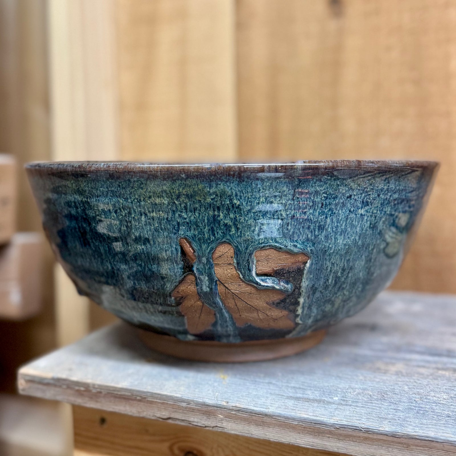 Very Large Leaf Bowl {Twilight}