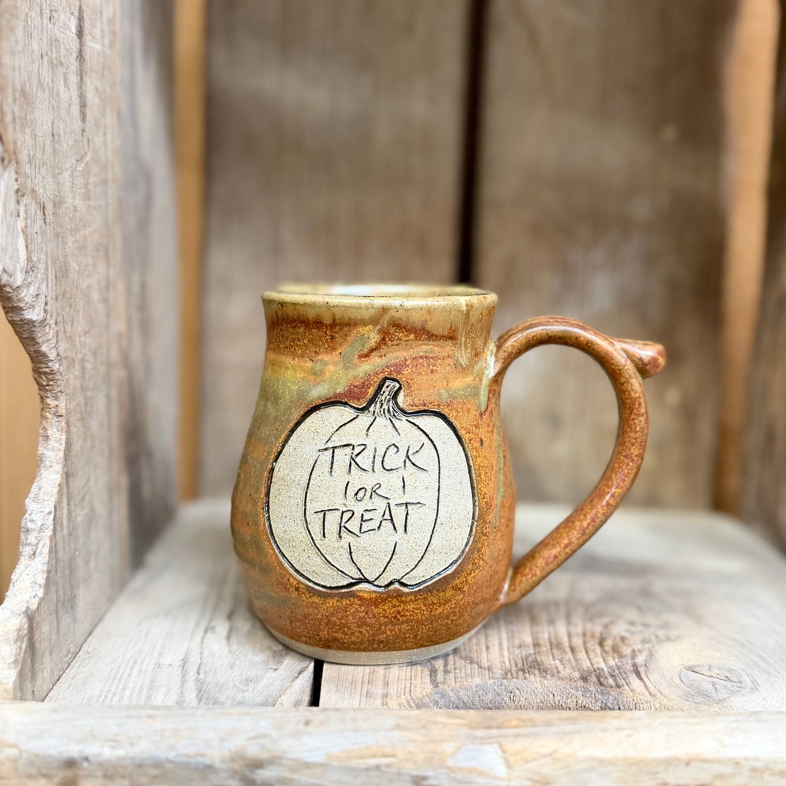 Trick or Treat Mug {Pumpkin}