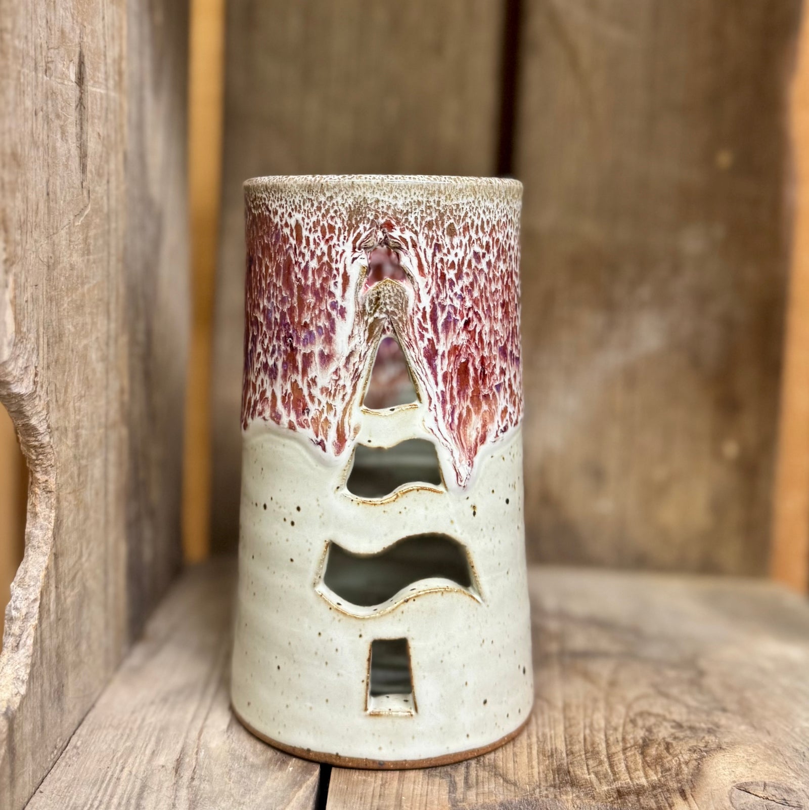 Christmas Tree Luminary {White Chocolate Raspberry}