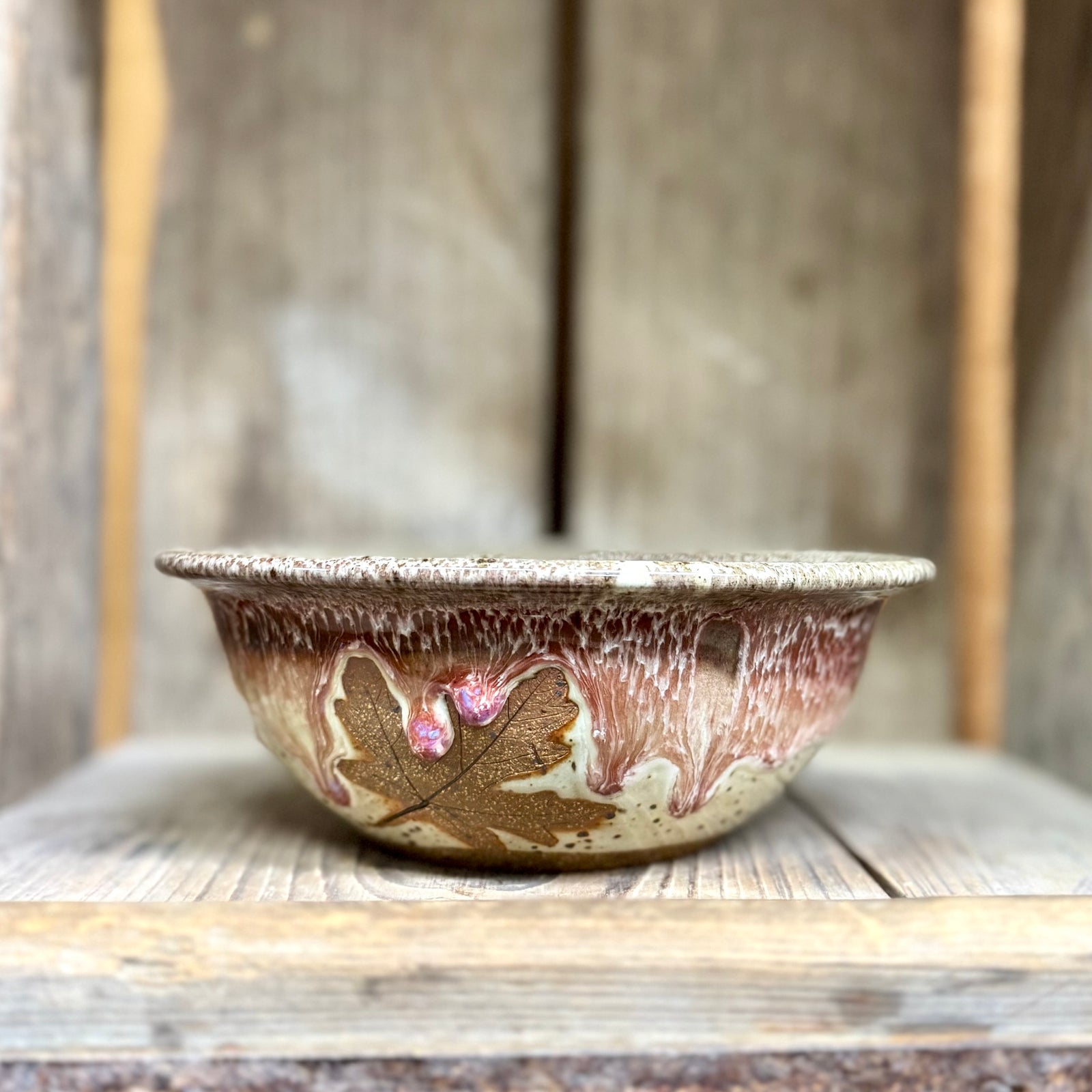 Leaf Cereal Bowl {White Chocolate Raspberry}