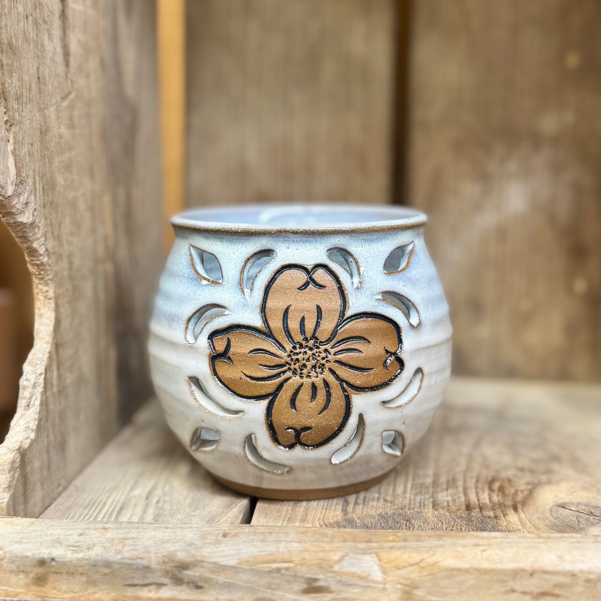 Small Dogwood Luminary {Sea-foam}