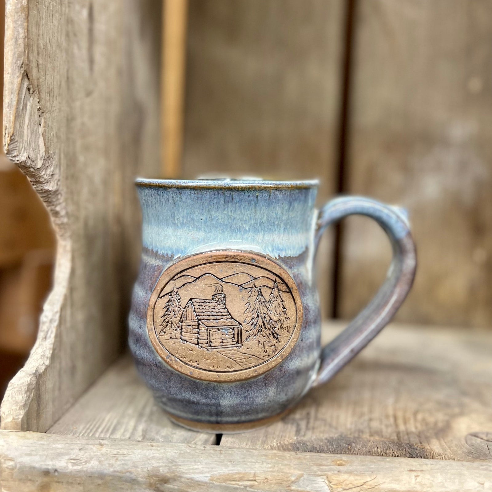 Cabin Mug {Smoky Blue}