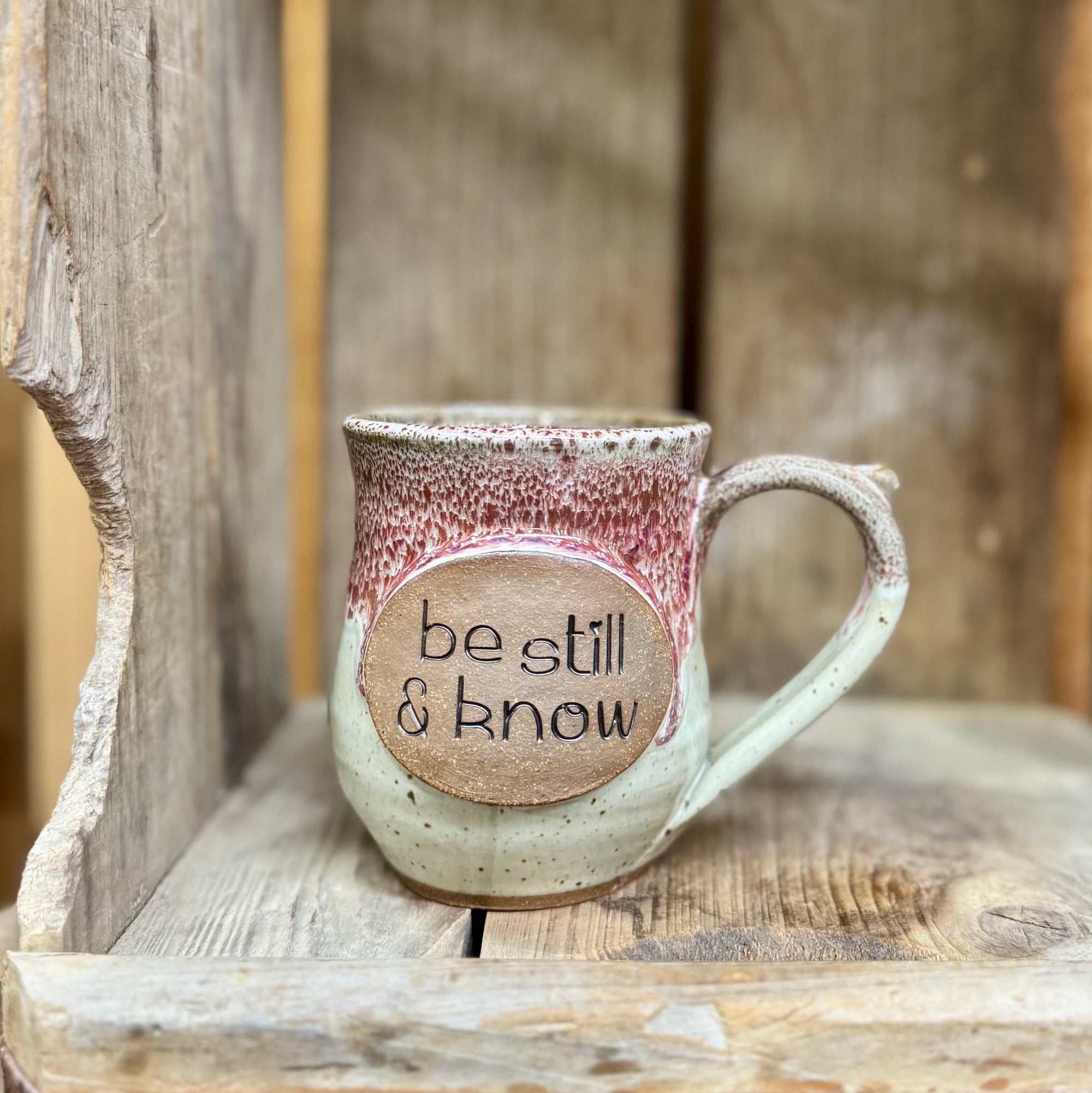 Be Still and Know Mug {White Chocolate Raspberry}