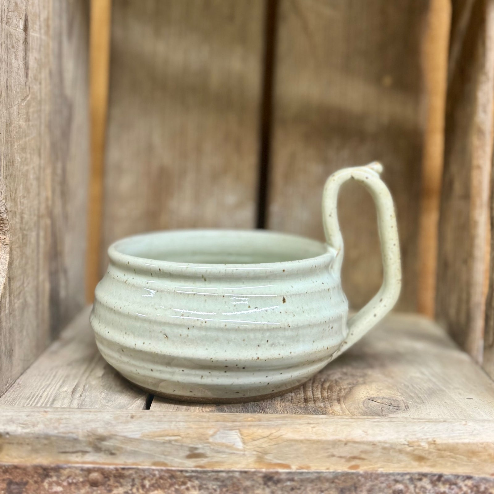 Ridged Soup Mug {Classic White}
