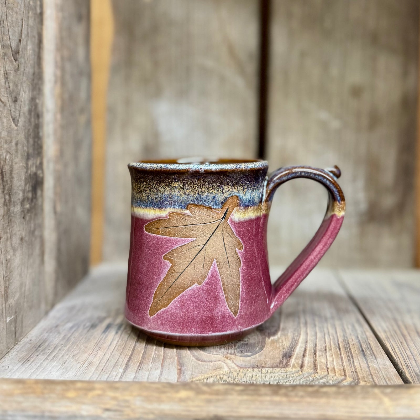 Mini Leaf Mug {Sunset}