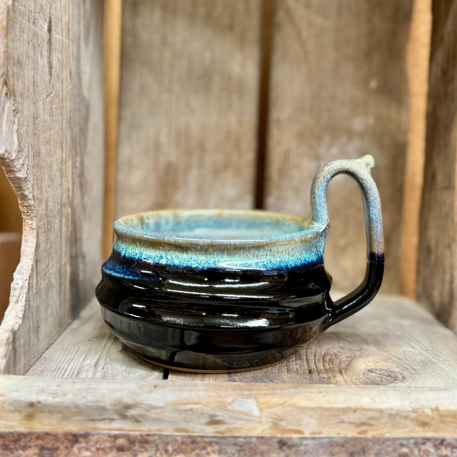 Ridged Soup Mug {Dark Night}