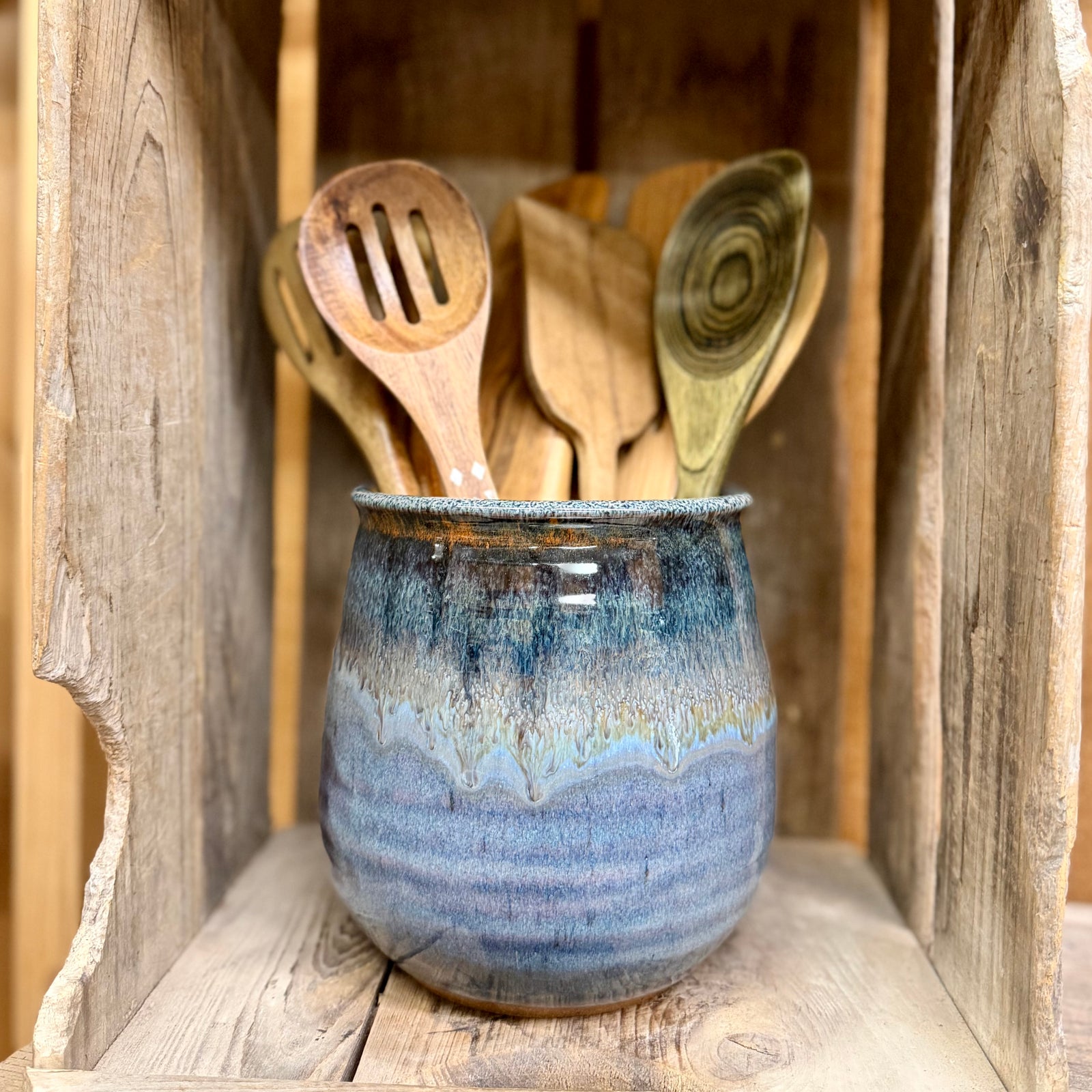 Round Utensil Holder {River}
