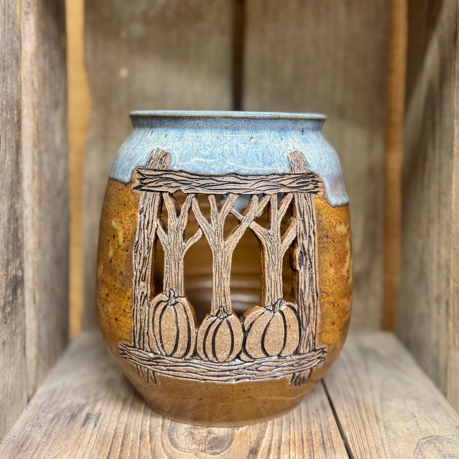 Pumpkin Patch Luminary {Pan for Gold}